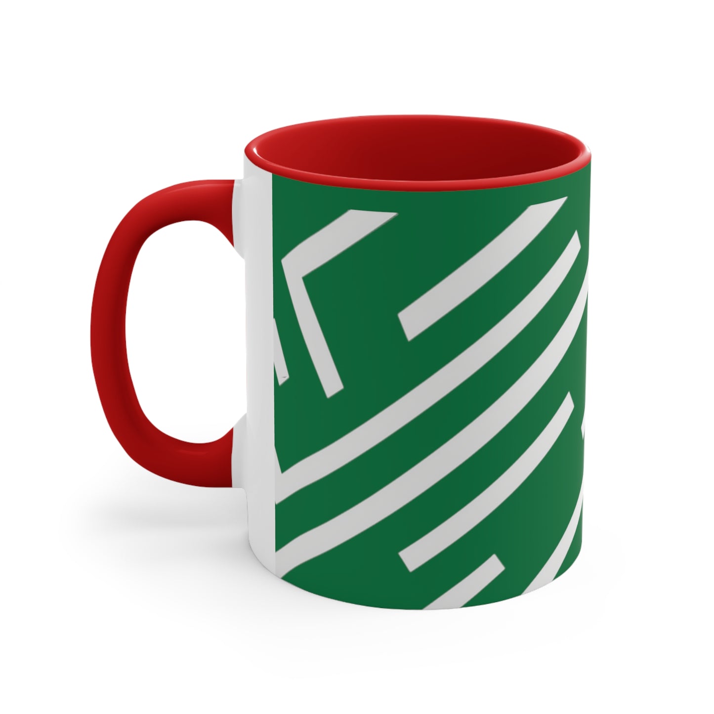 Simple Geo Stripe on Green