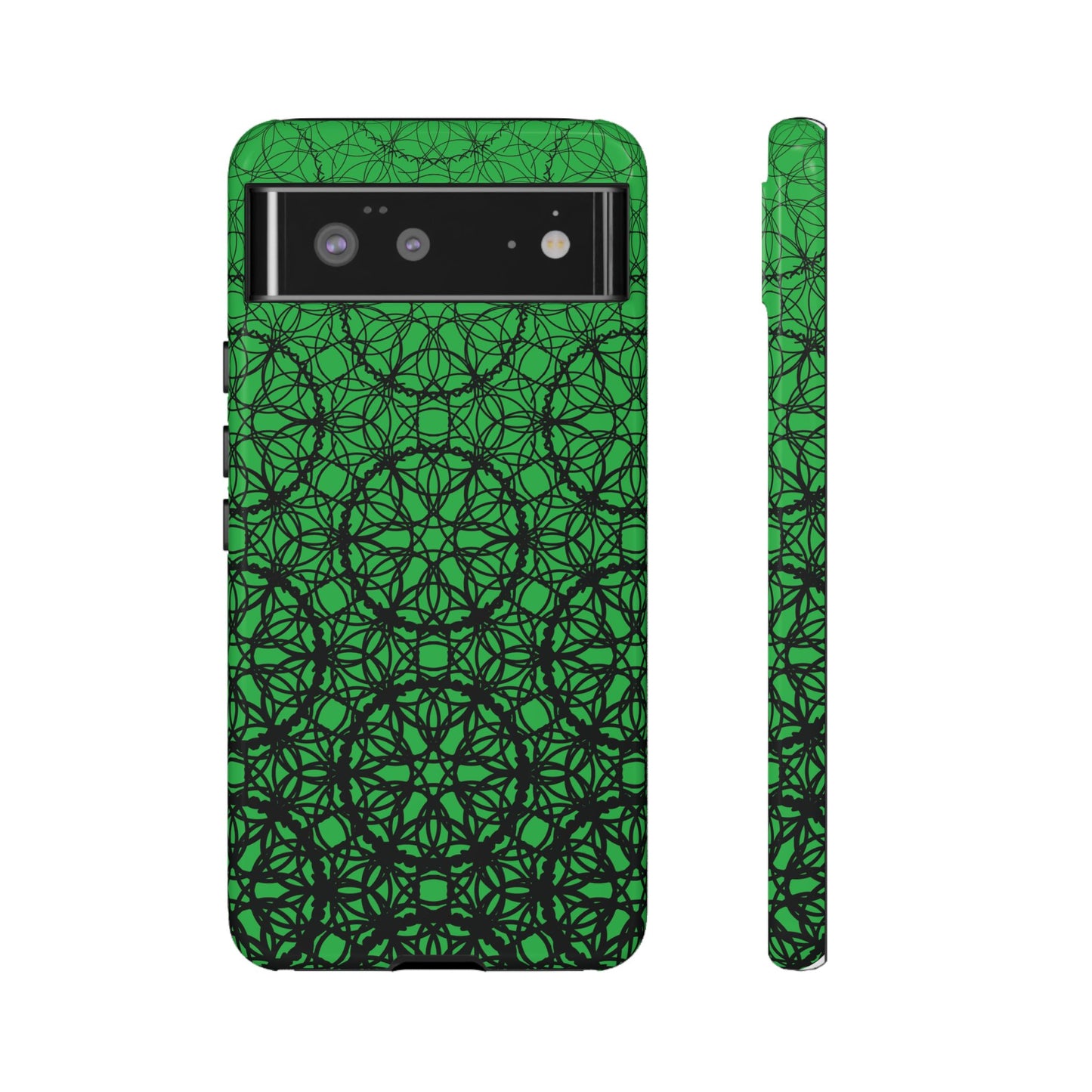 Vibrant Emerald Fade Pattern - Pixel