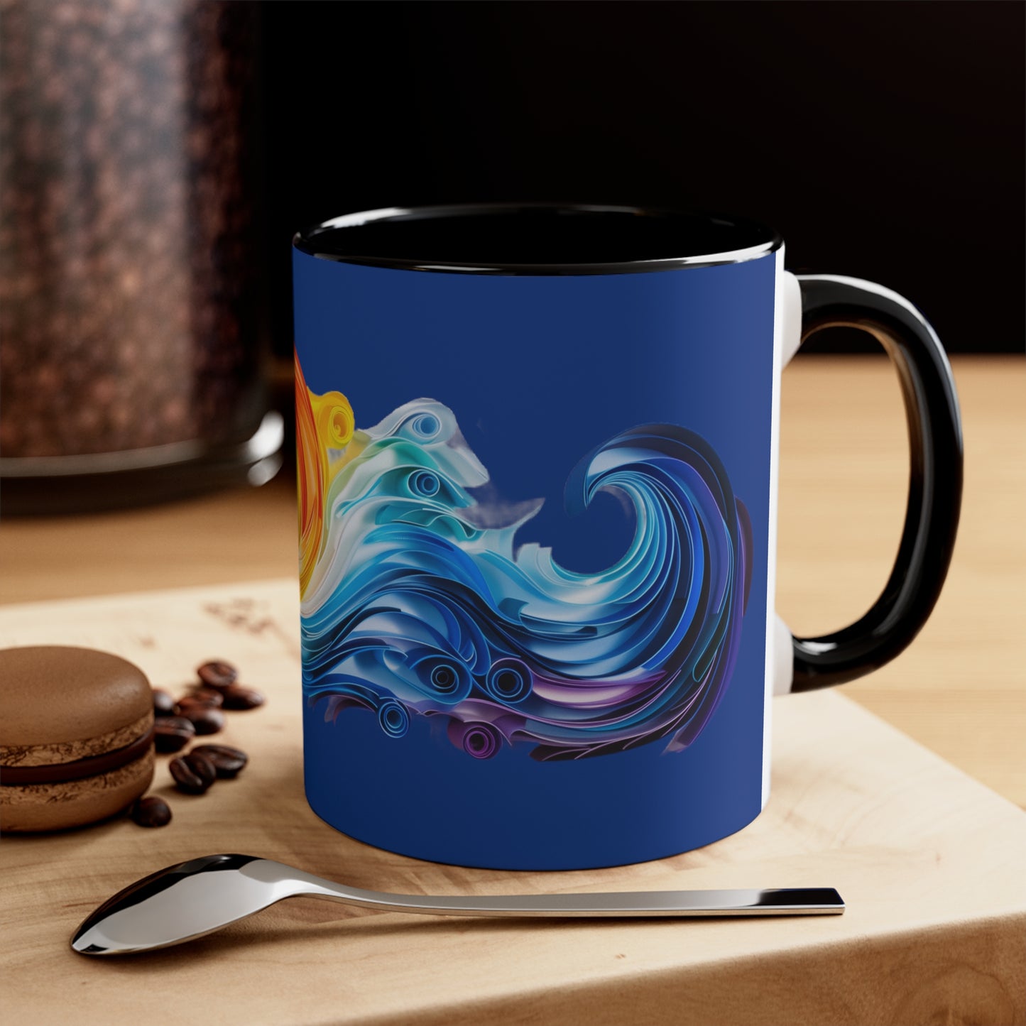 Riptide Quilling on Dark Blue