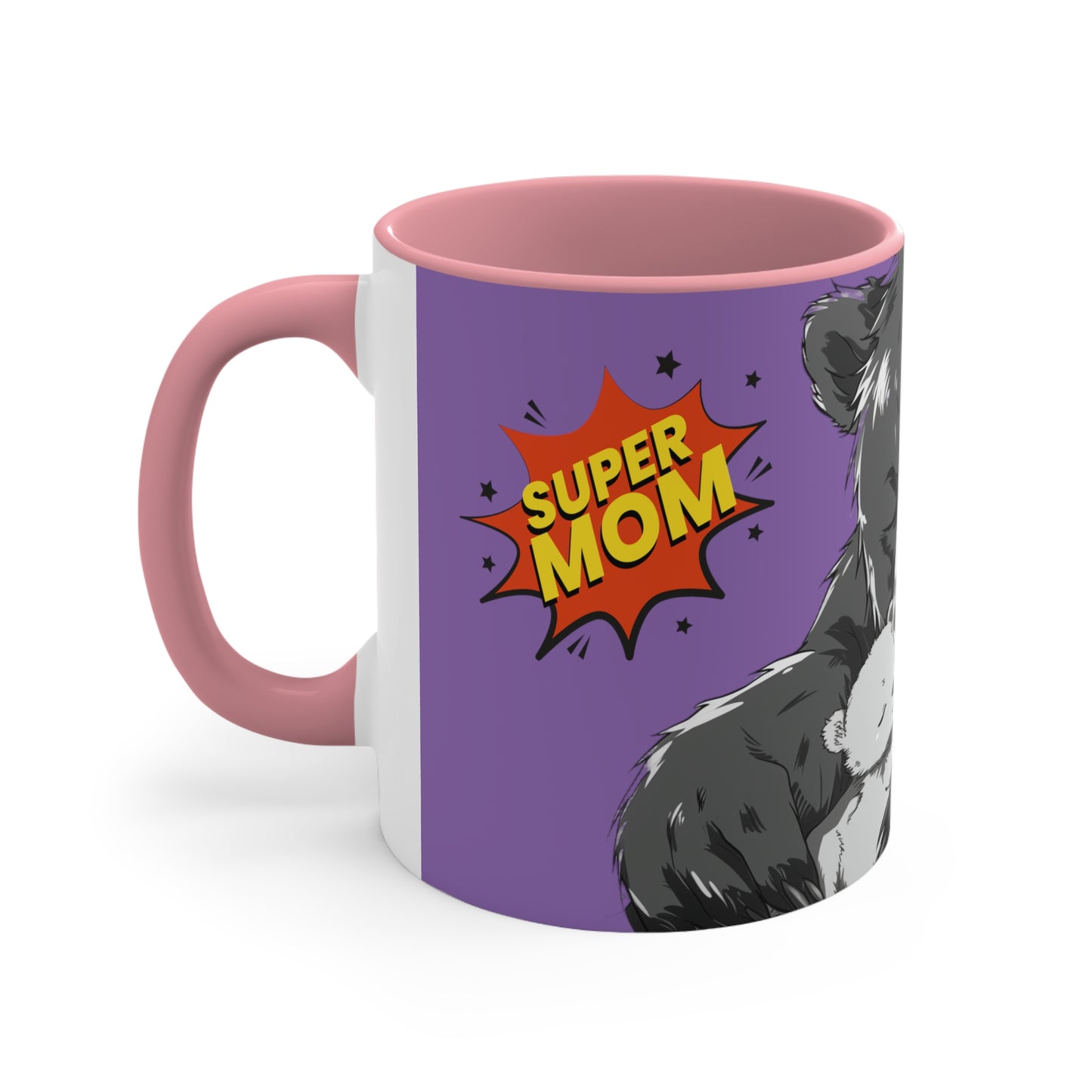 Super Momma Bear on Purple