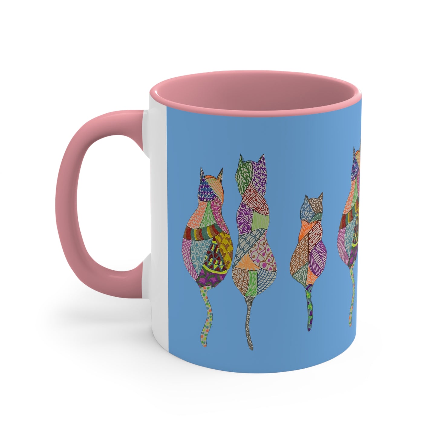 Cat Quilt in Light Blue