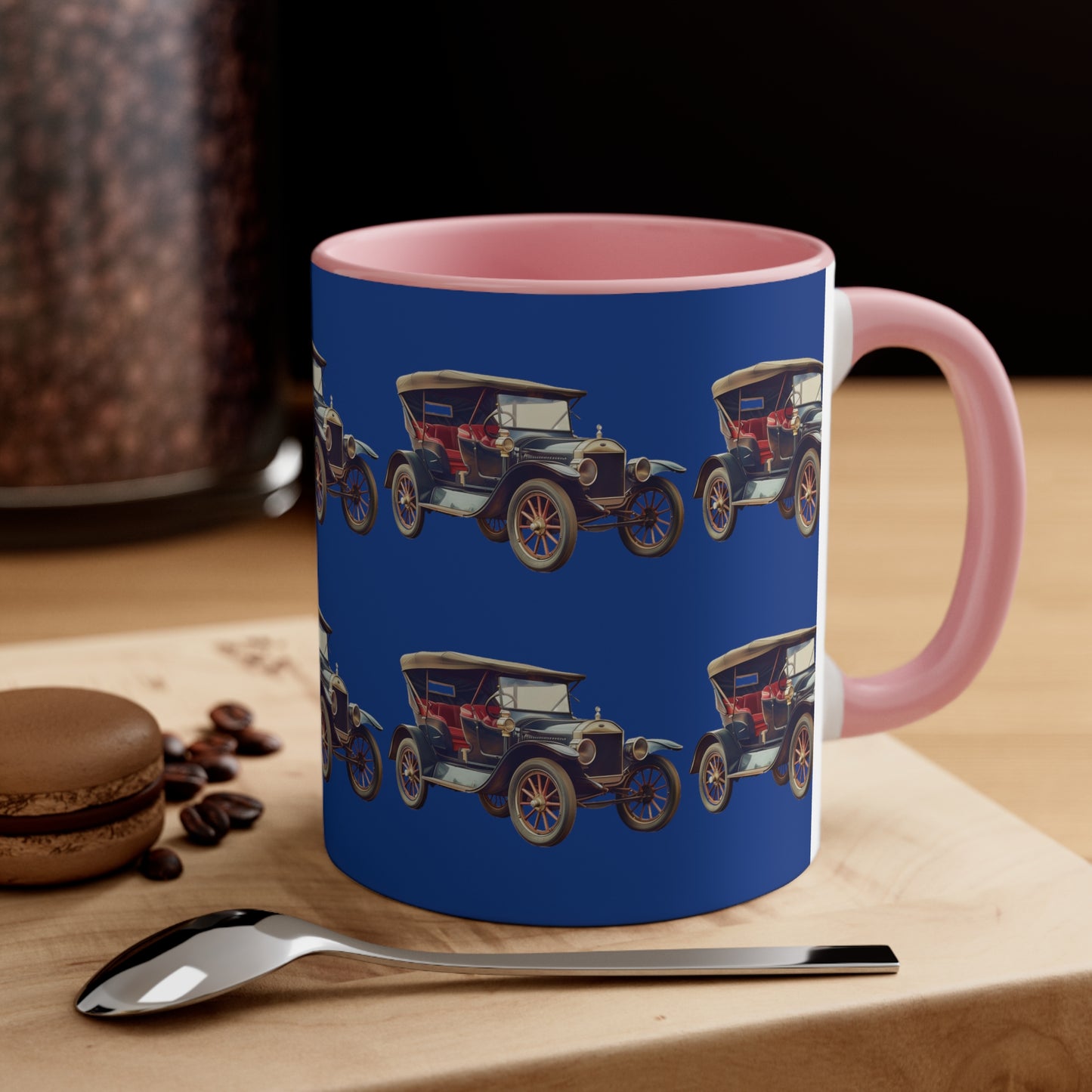 Classic Car on Blue