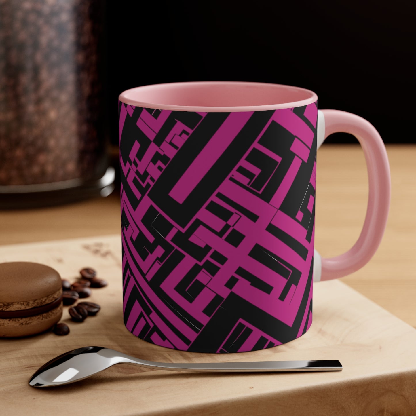 Almost Geo Black & Pink