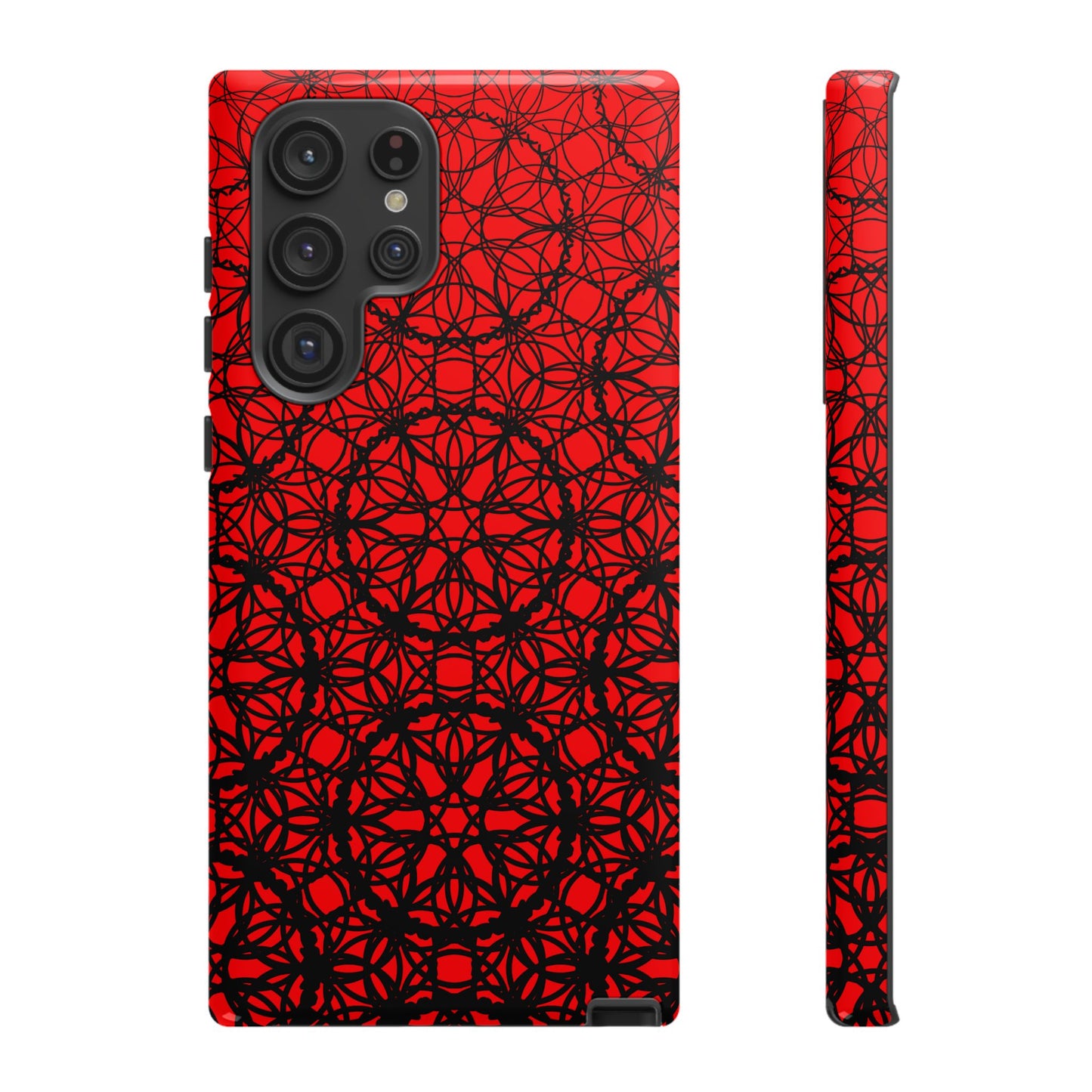 Vibrant Scarlet Fade Pattern - Samsung
