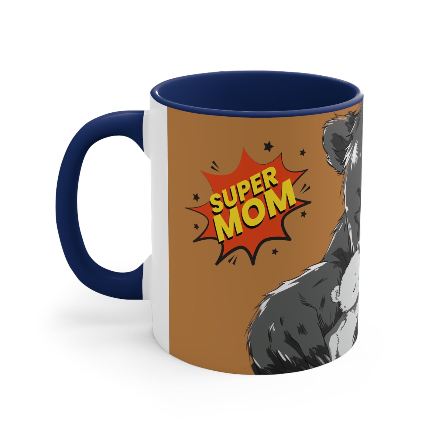 Super Momma Bear on Brown