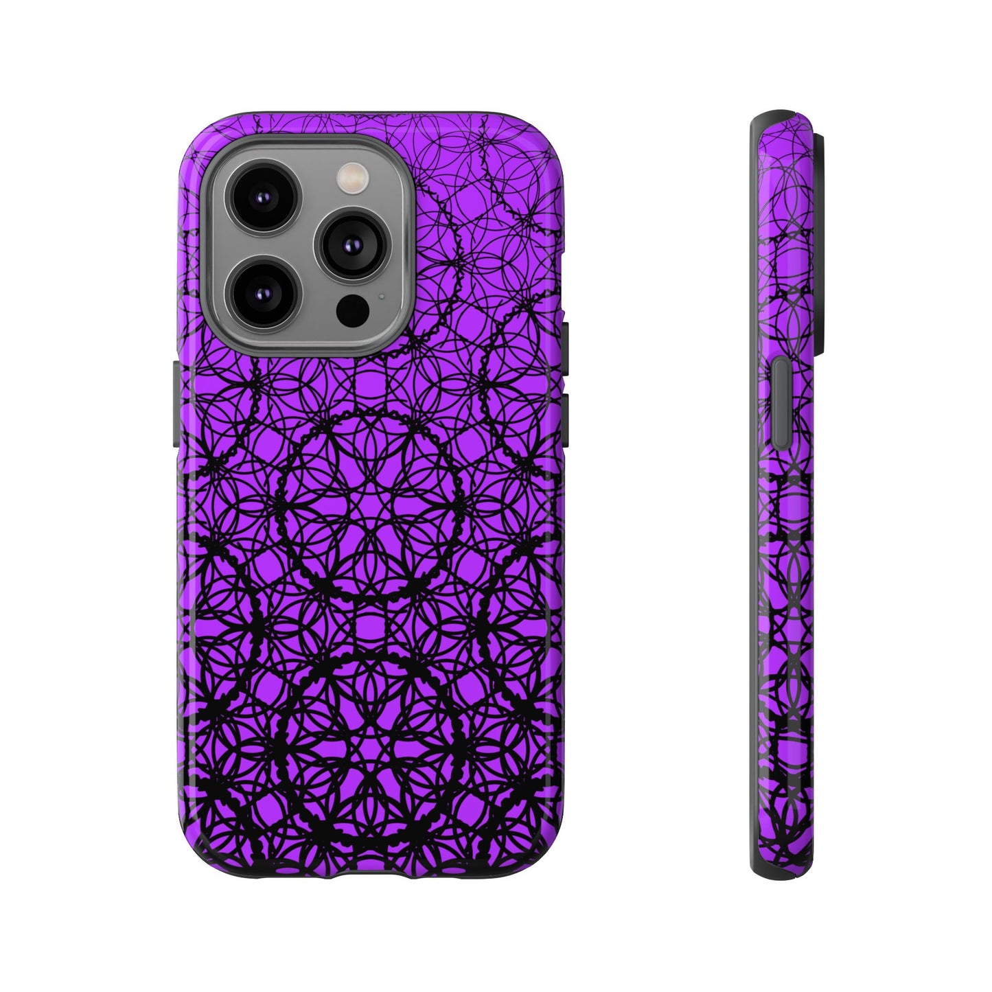 Vibrant and Bold Purple Fade Pattern