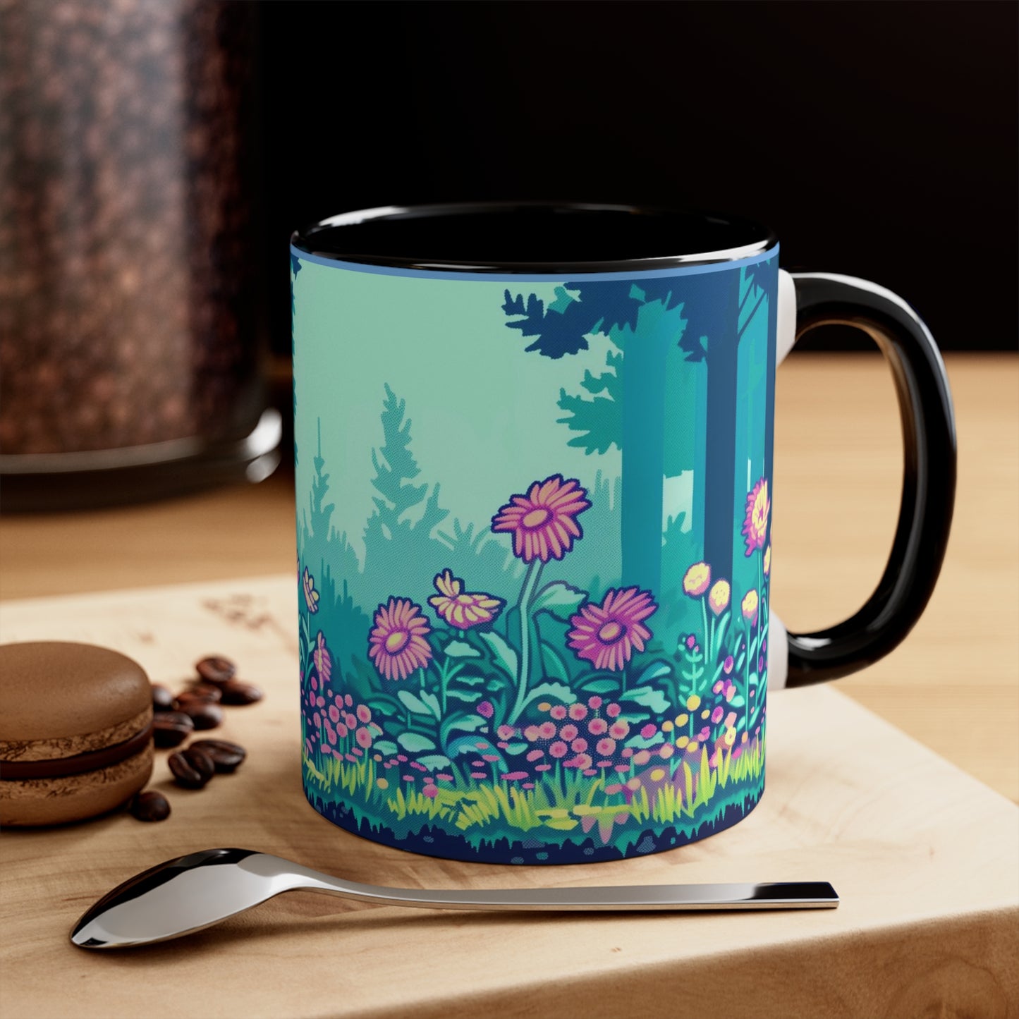 8-Bit Pixel Garden Forest