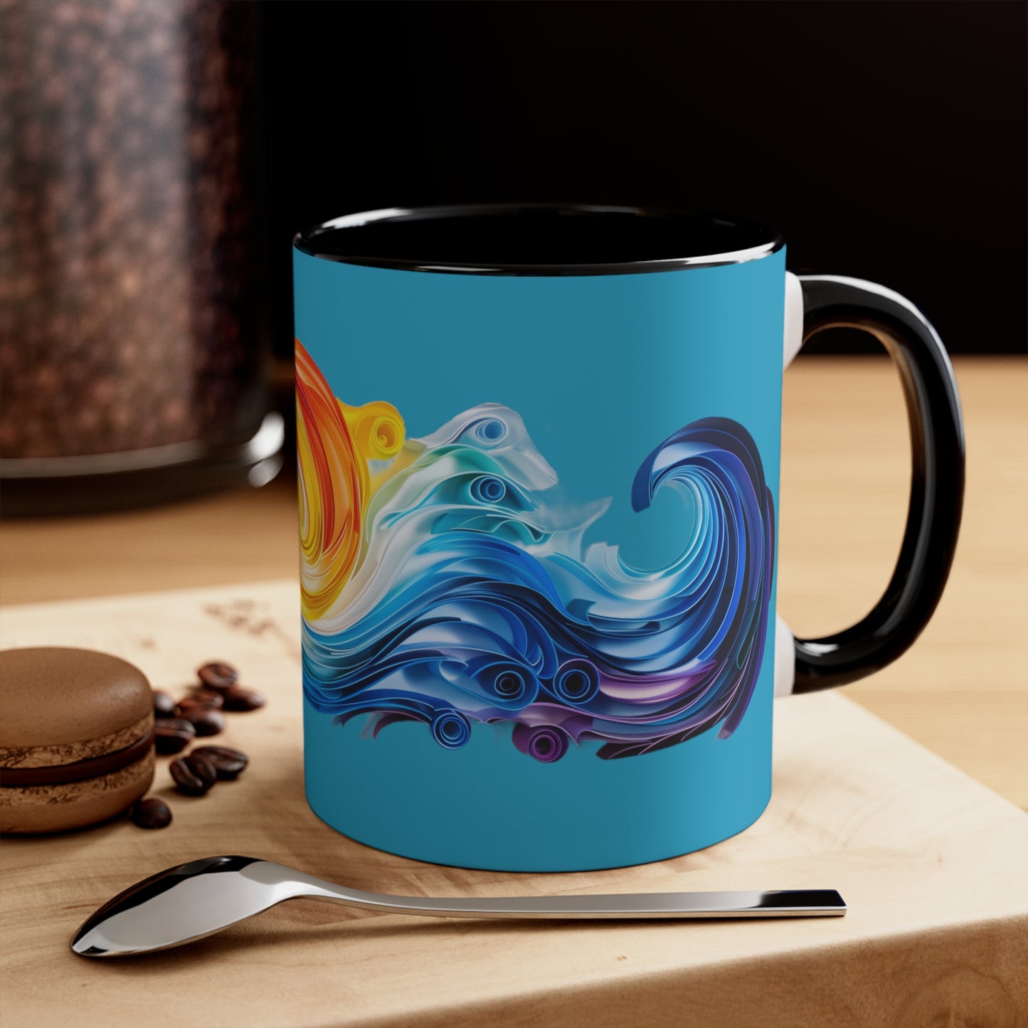 Riptide Quilling on Turquoise
