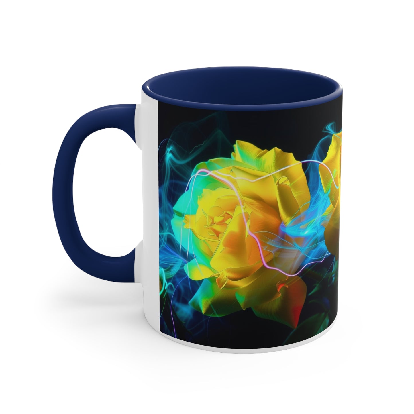 Light Painted Roses in Blue Electric