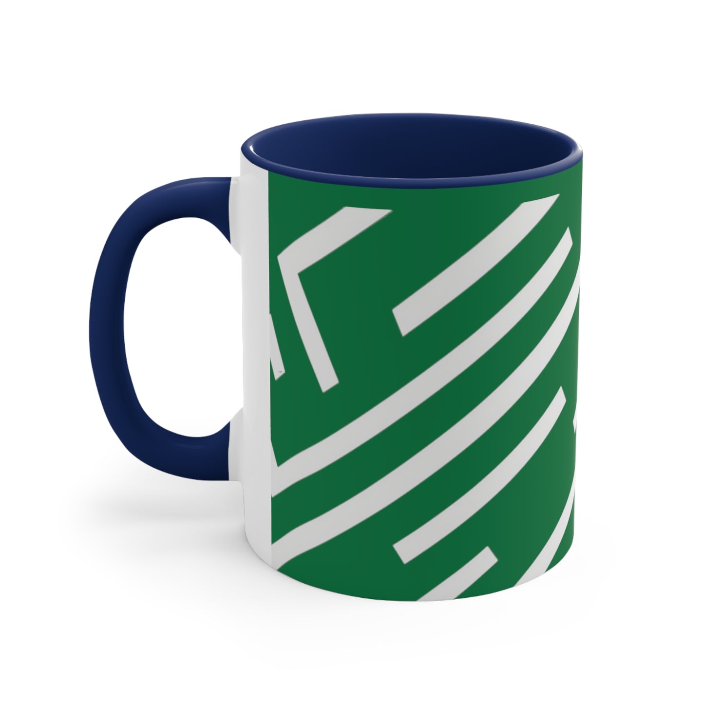 Simple Geo Stripe on Green