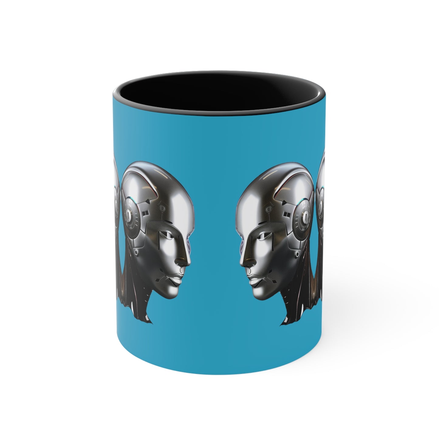 Cyborg on Turquoise