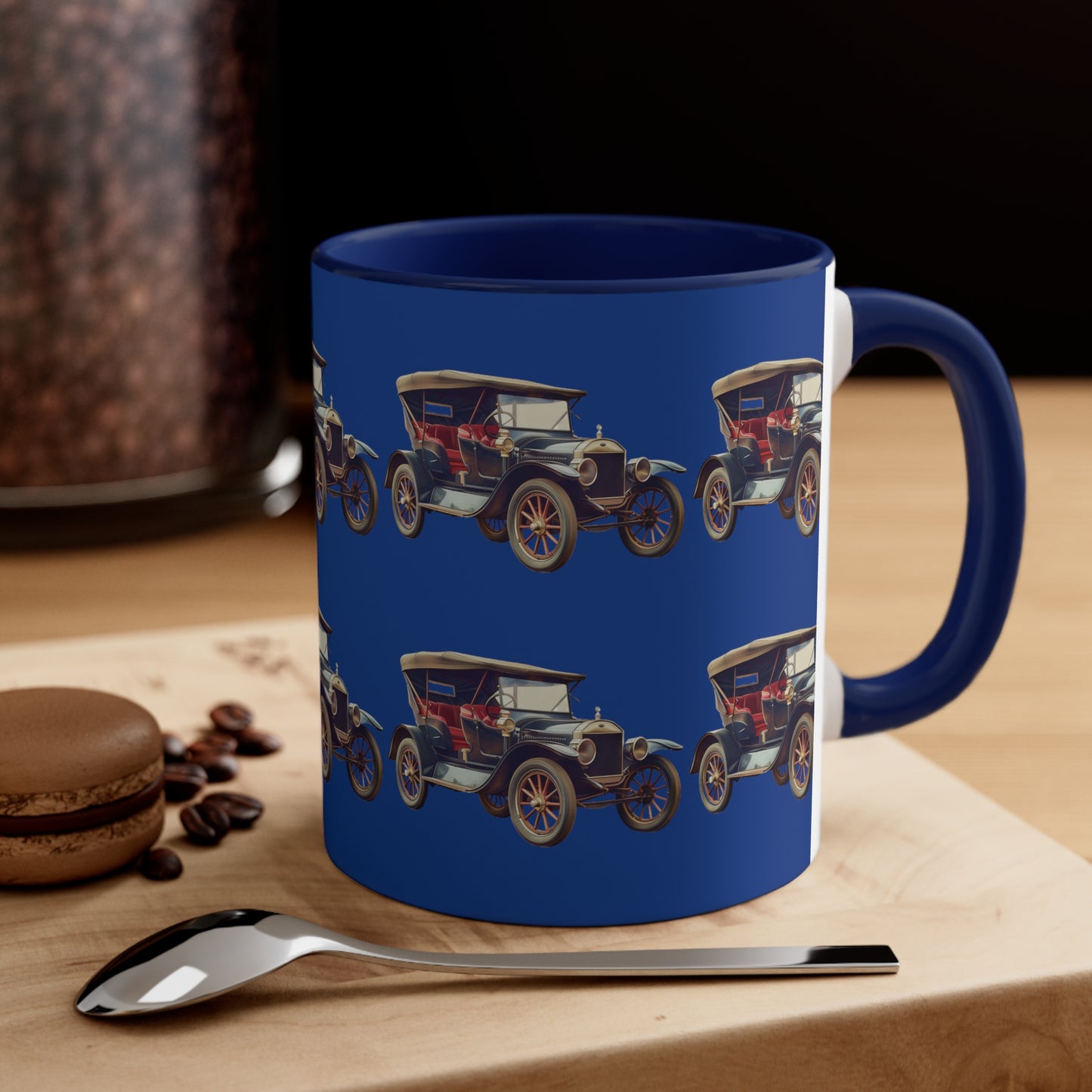 Classic Car on Blue