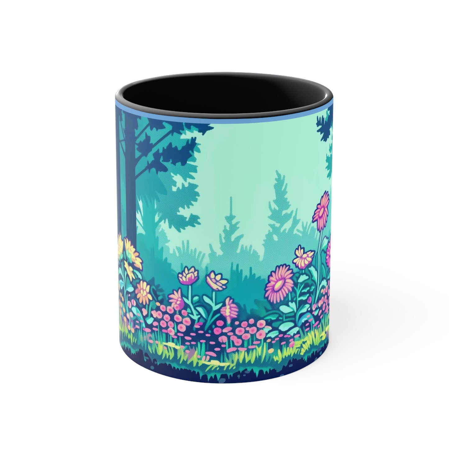 8-Bit Pixel Garden Forest