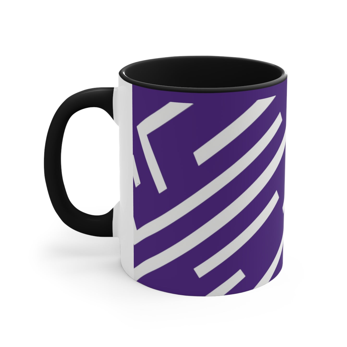 Simple Geo Stripe on Purple