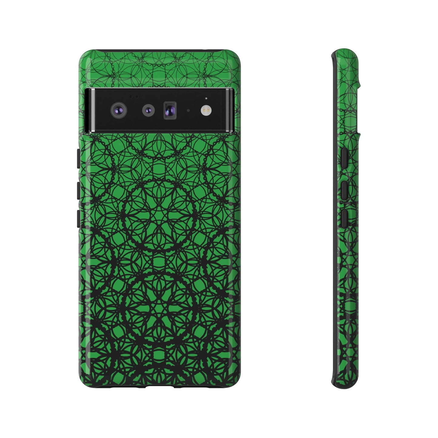 Vibrant Emerald Fade Pattern - Pixel