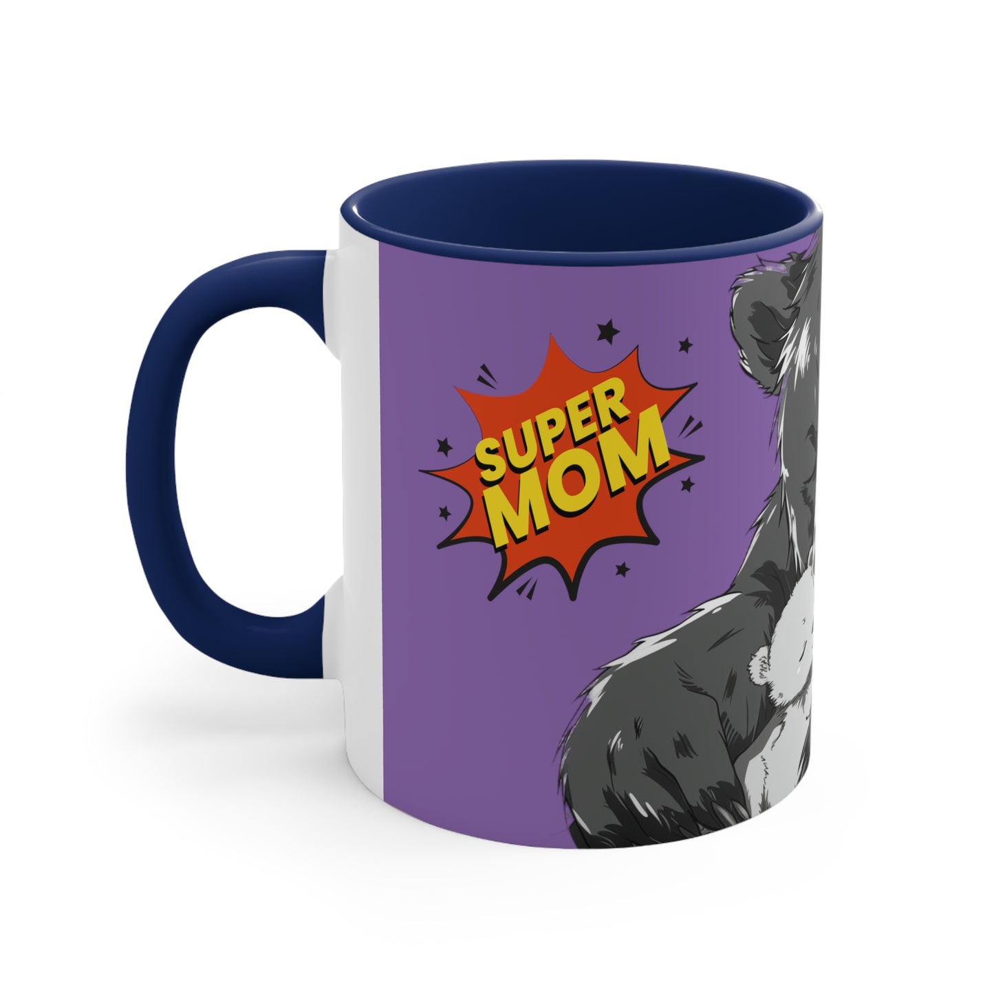 Super Momma Bear on Purple
