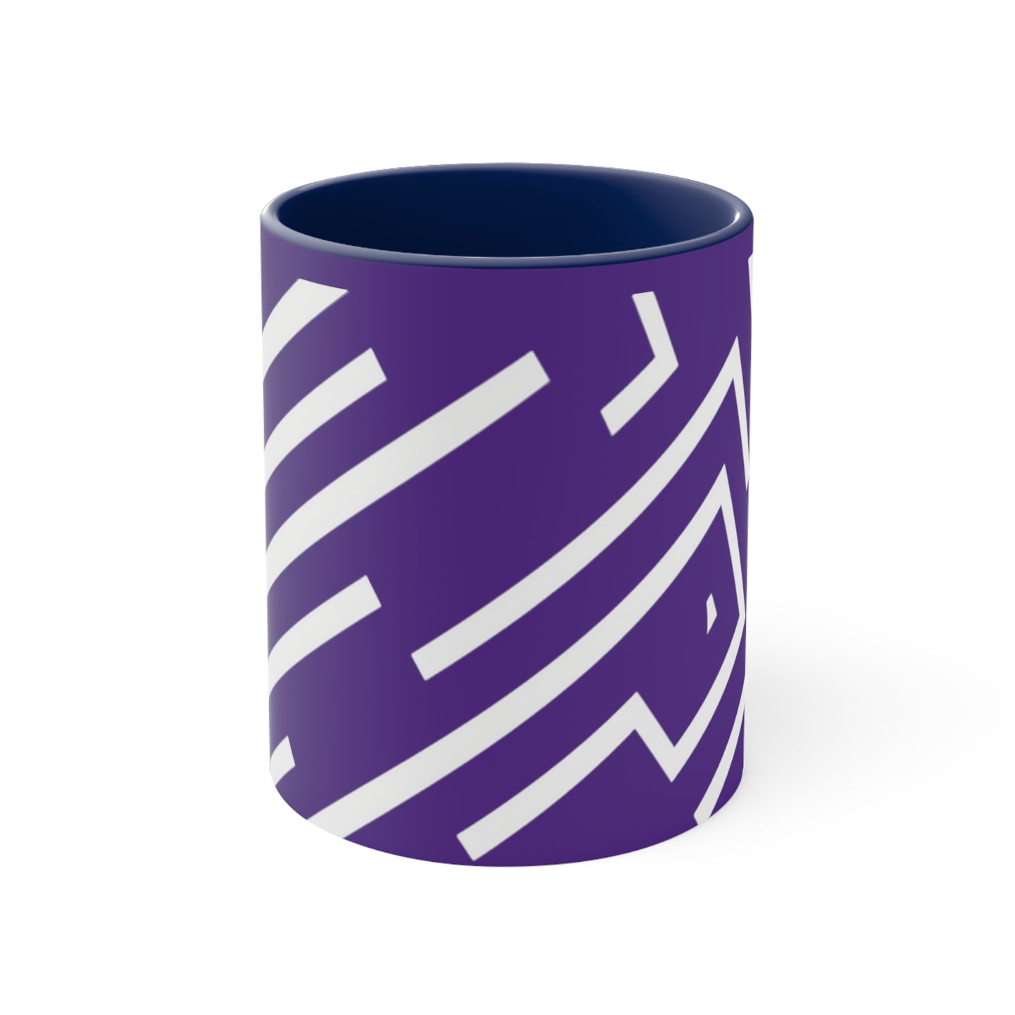 Simple Geo Stripe on Purple