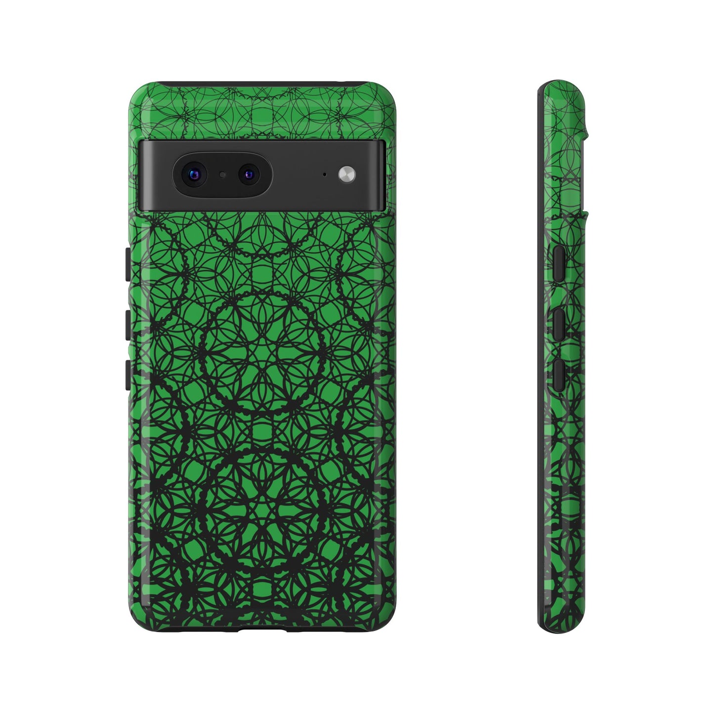 Vibrant Emerald Fade Pattern - Pixel