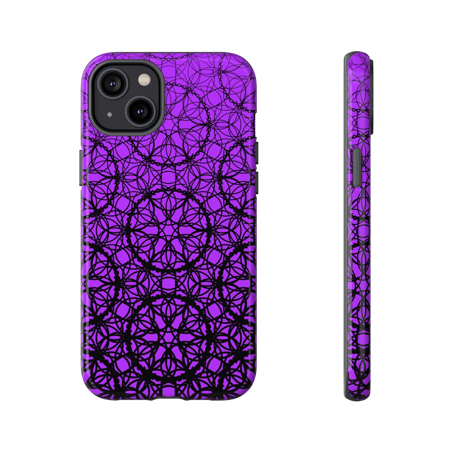 Vibrant and Bold Purple Fade Pattern