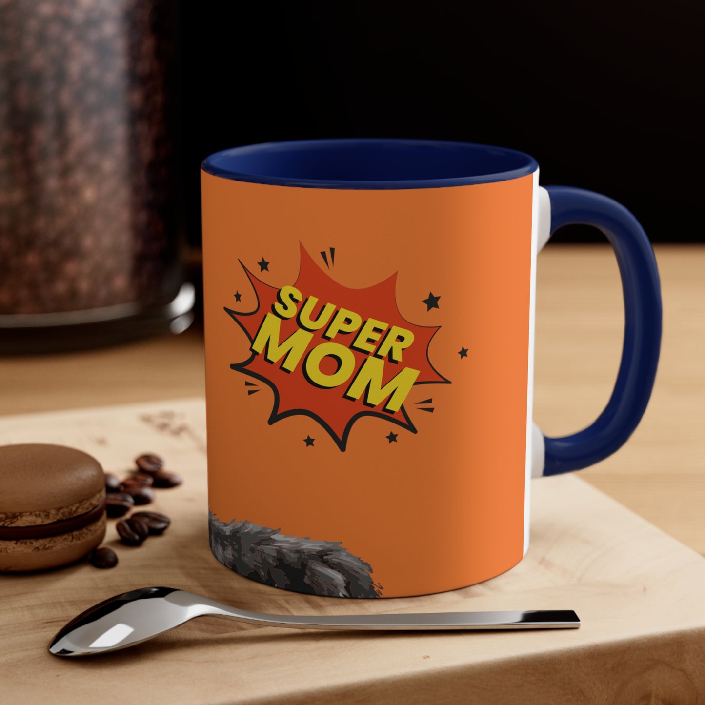 Super Cat Mom on Orange