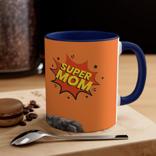 Super Cat Mom on Orange