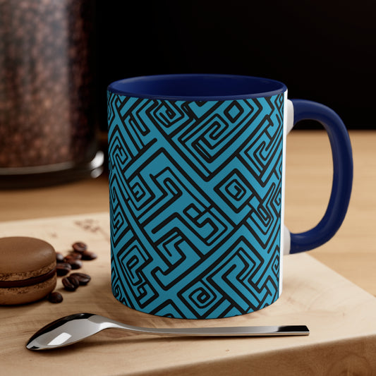 Geometric Hues on Turquoise