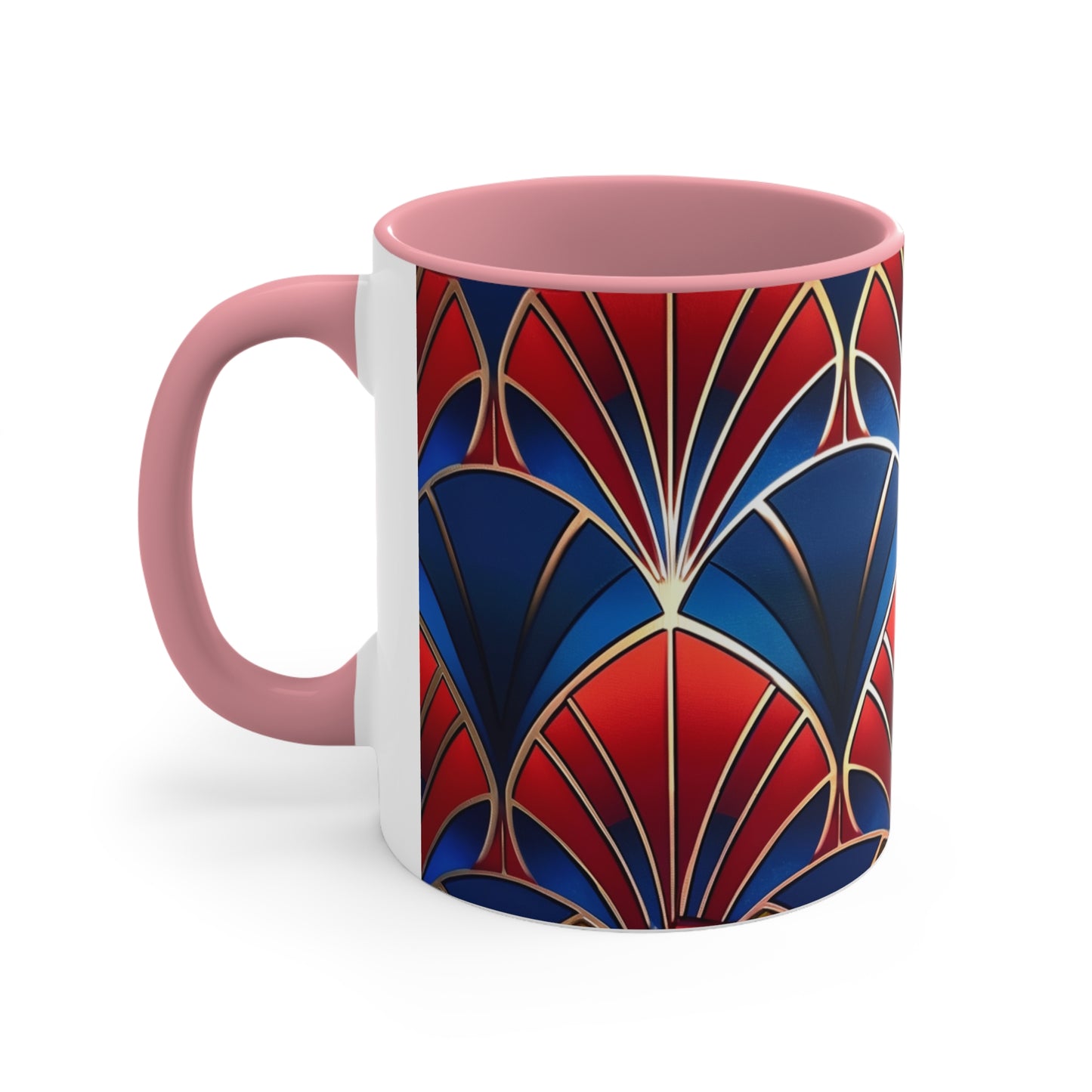 Art Deco in Red and Blue