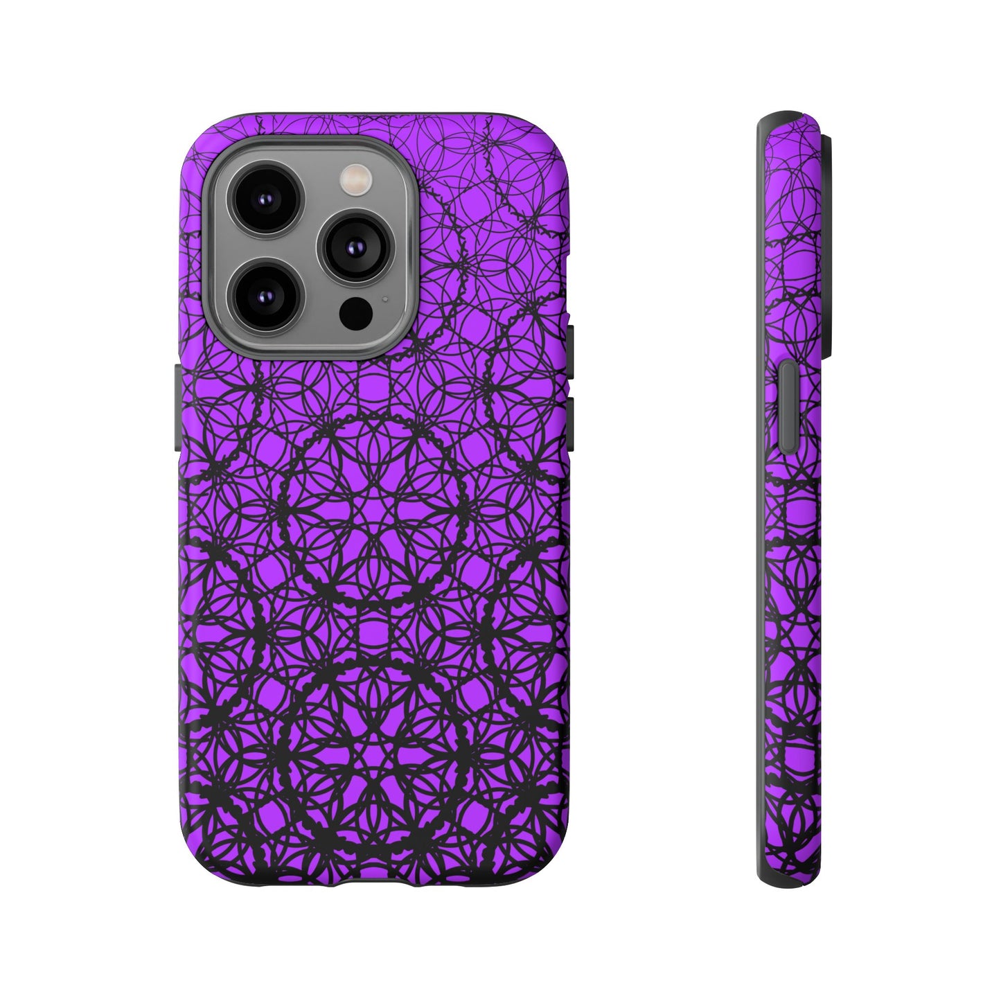 Vibrant and Bold Purple Fade Pattern
