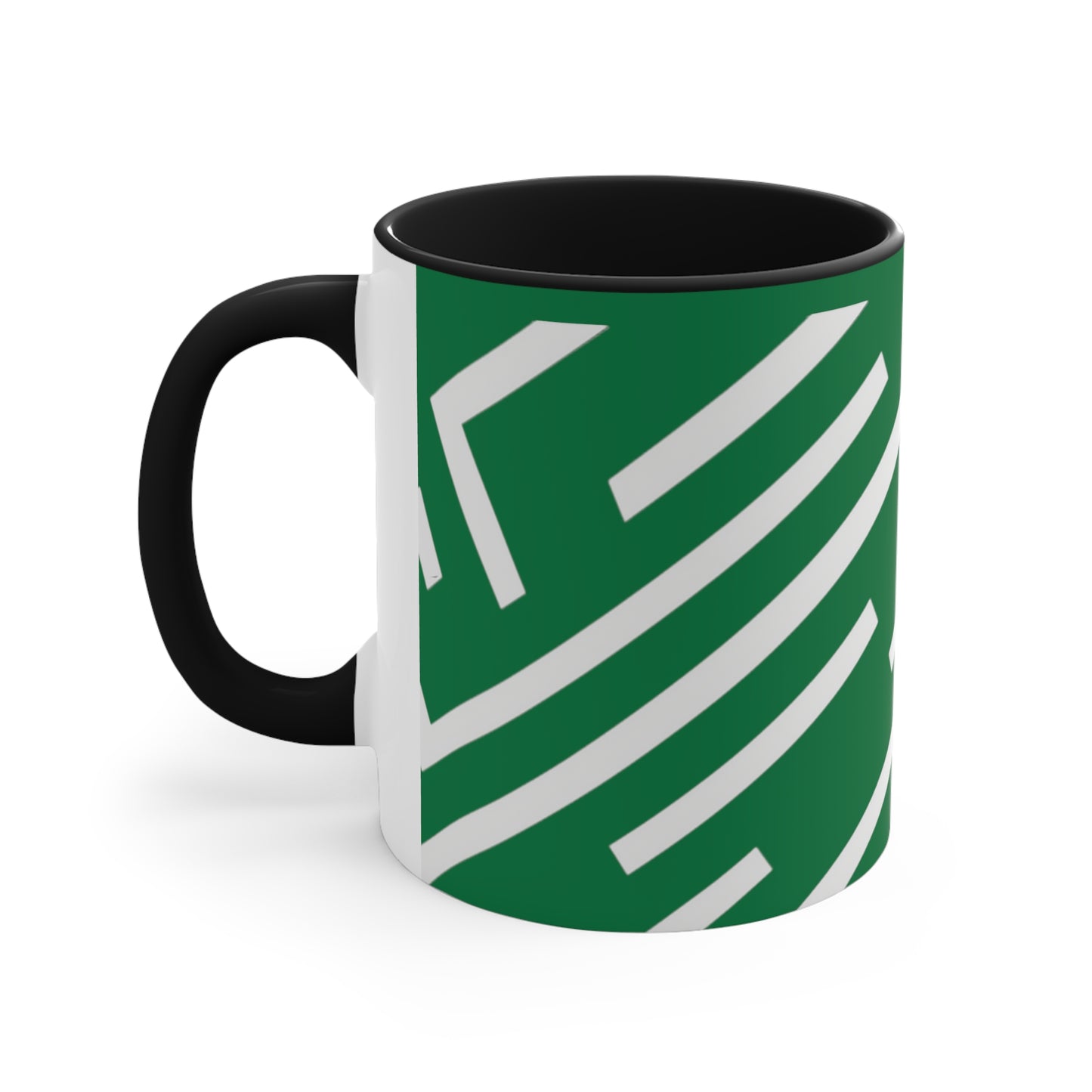 Simple Geo Stripe on Green