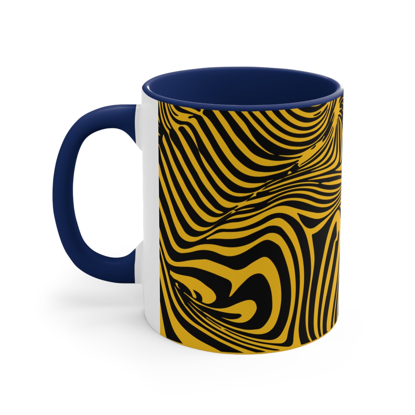 Zebra Swirl on Yellow