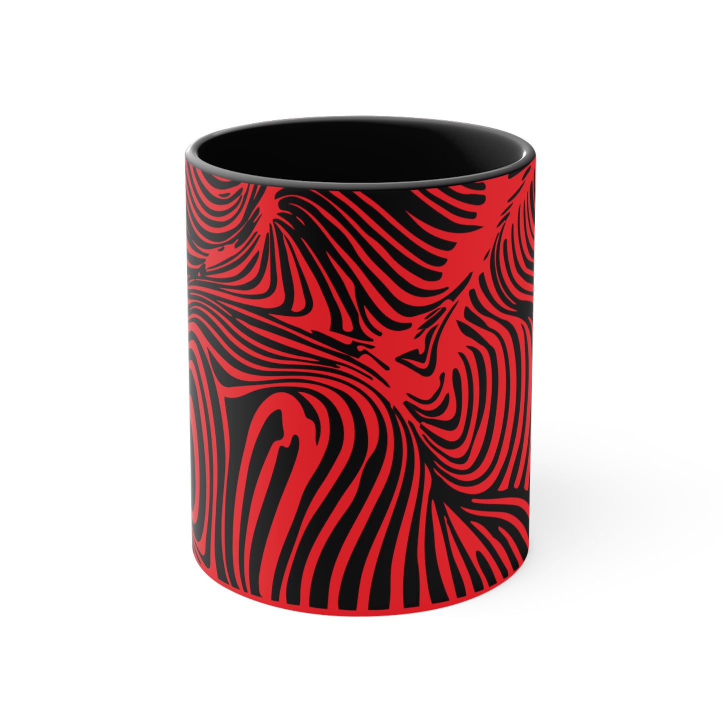 Zebra Swirl on Red