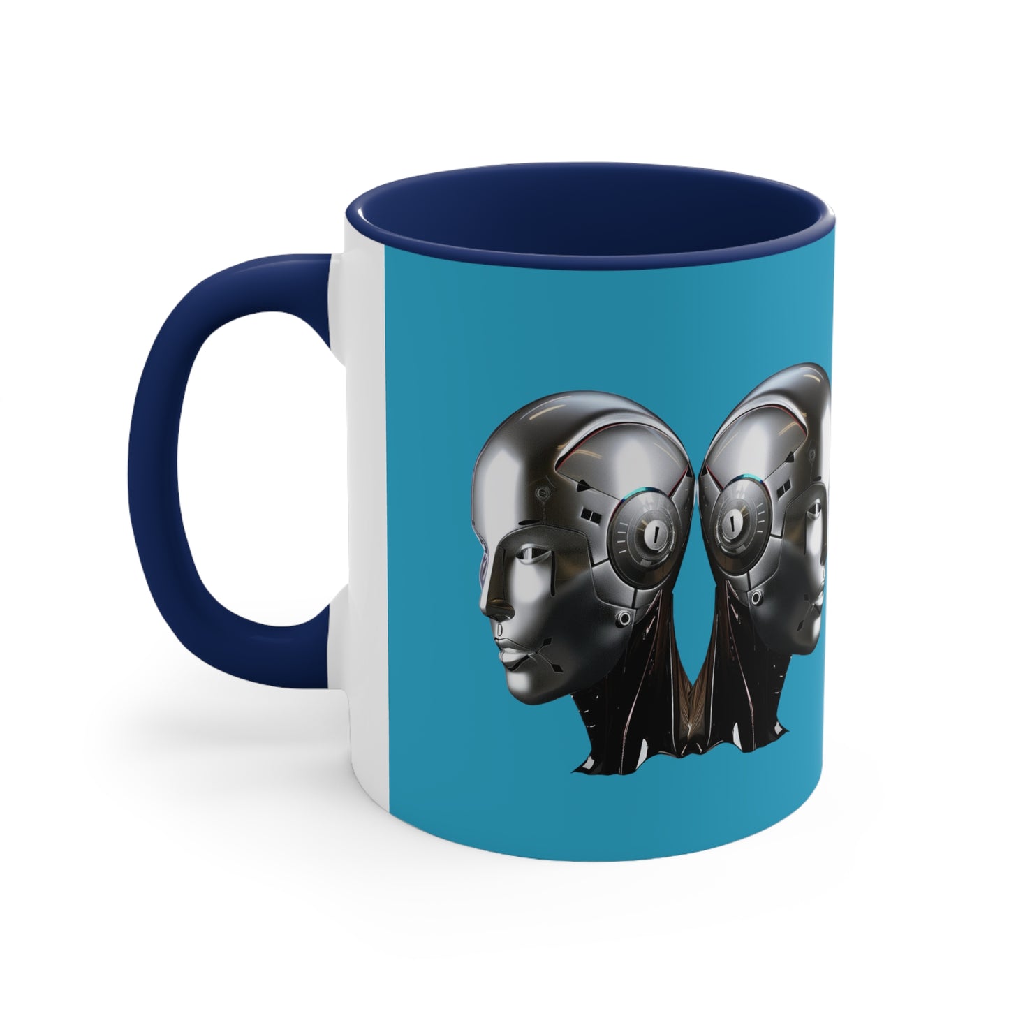Cyborg on Turquoise