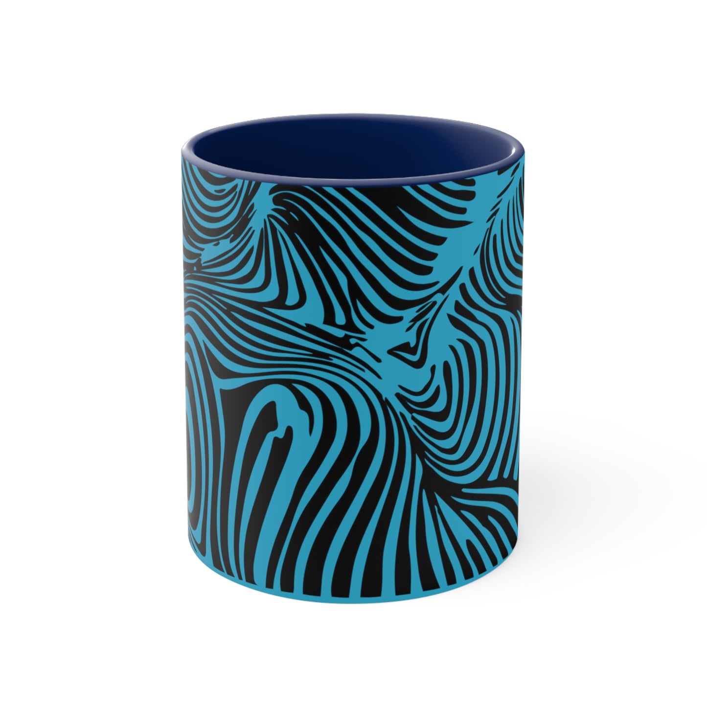 Zebra Swirl on Turquoise