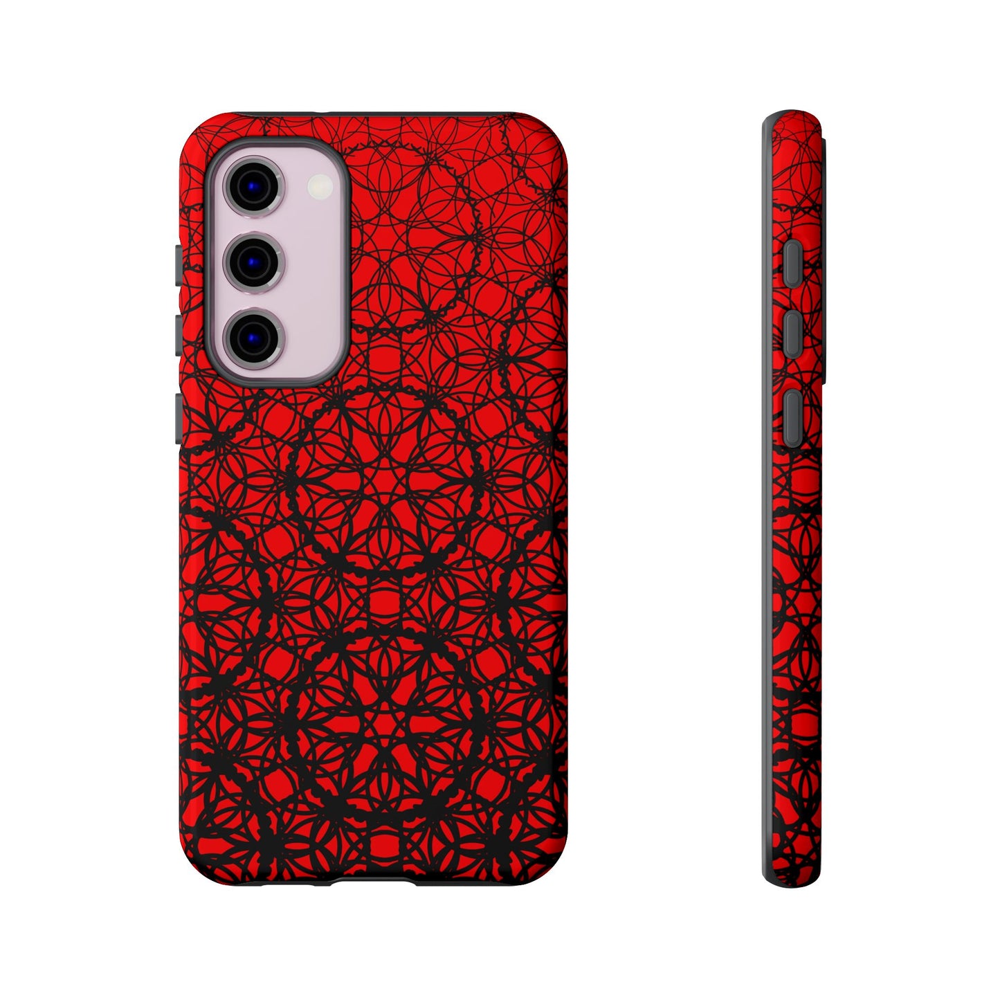 Vibrant Scarlet Fade Pattern - Samsung