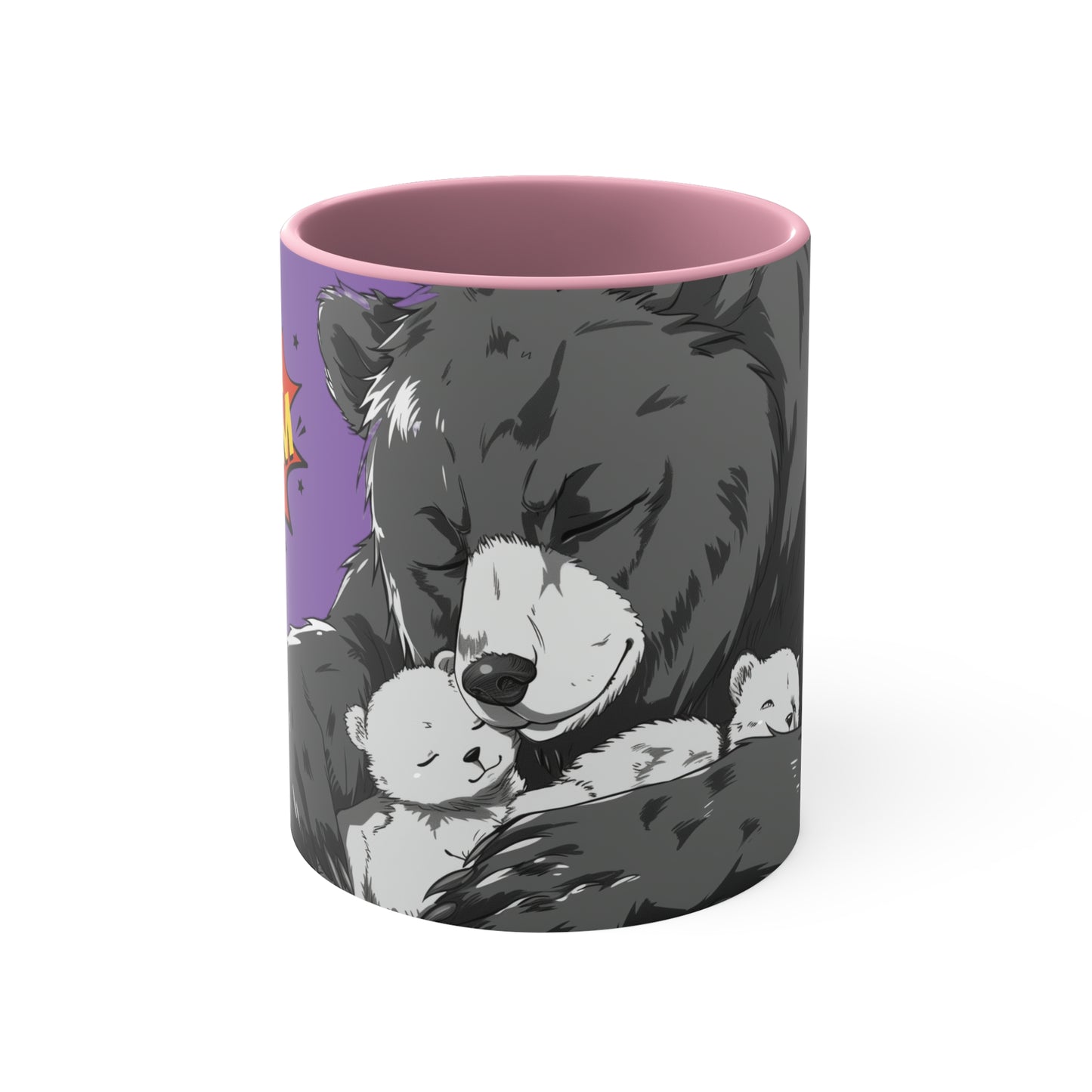 Super Momma Bear on Purple