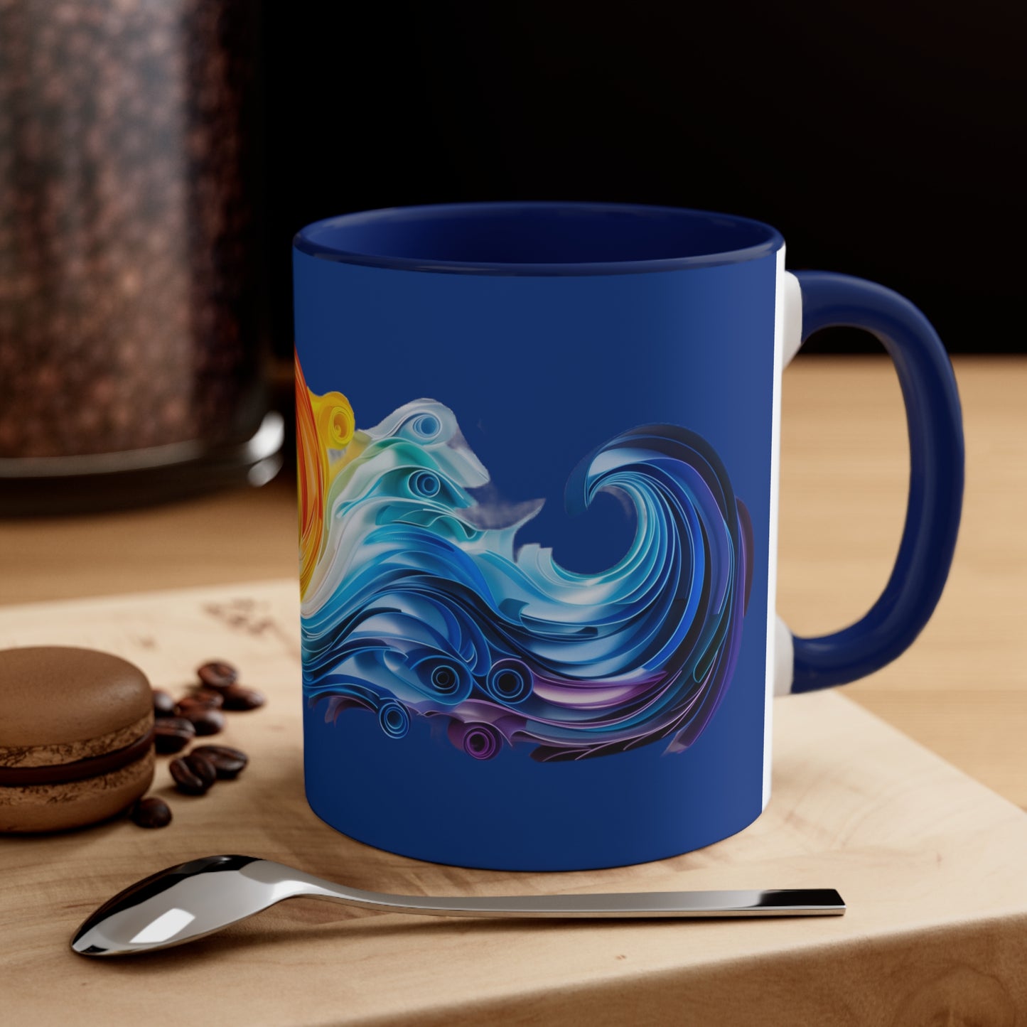 Riptide Quilling on Dark Blue