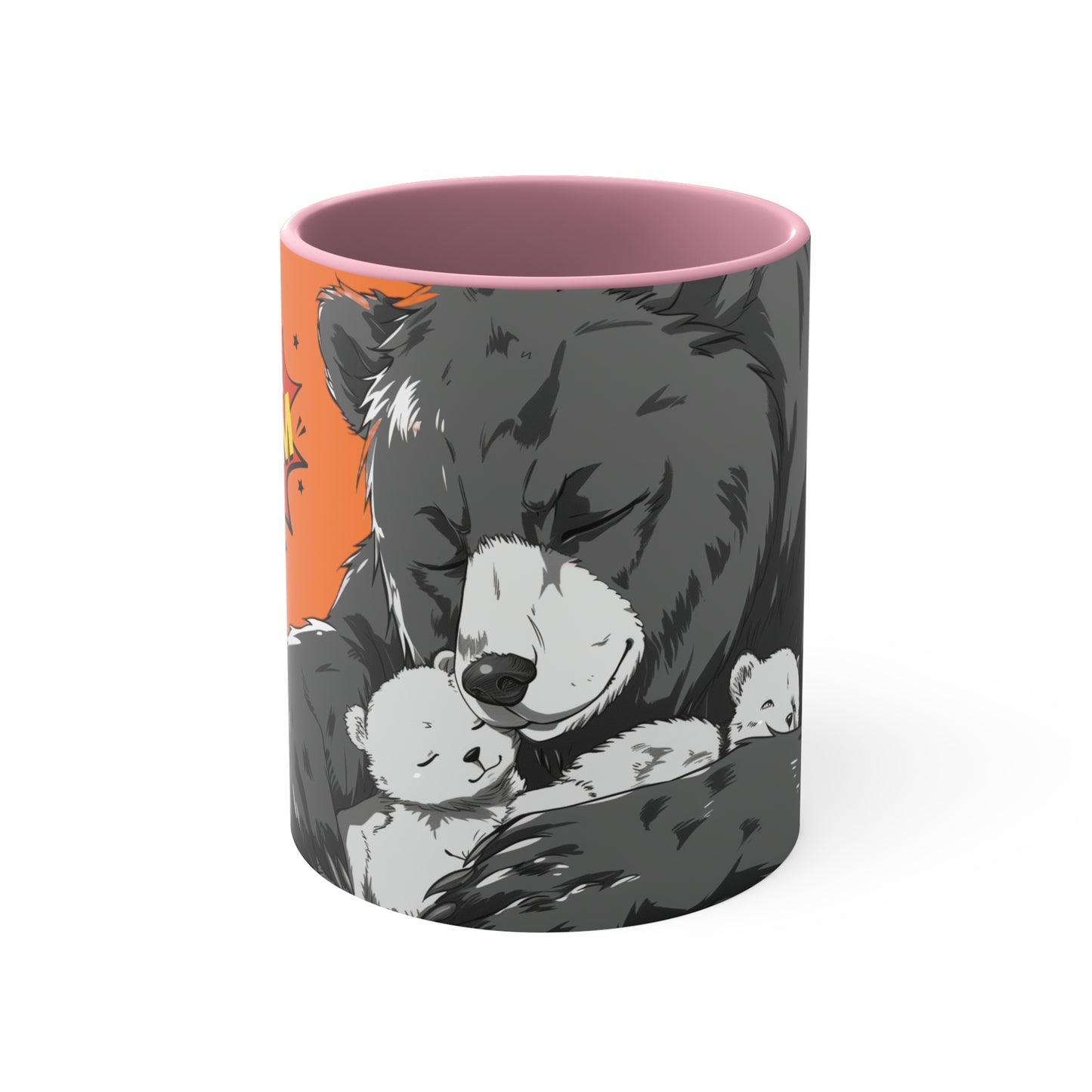 Super Momma Bear on Orange