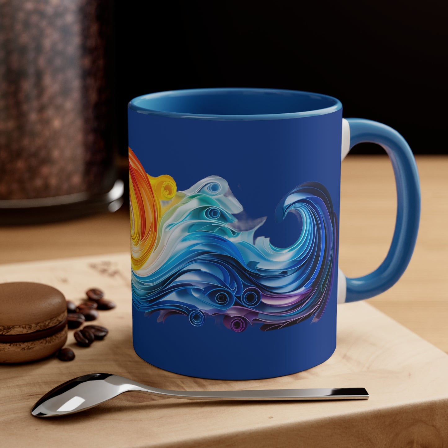 Riptide Quilling on Dark Blue