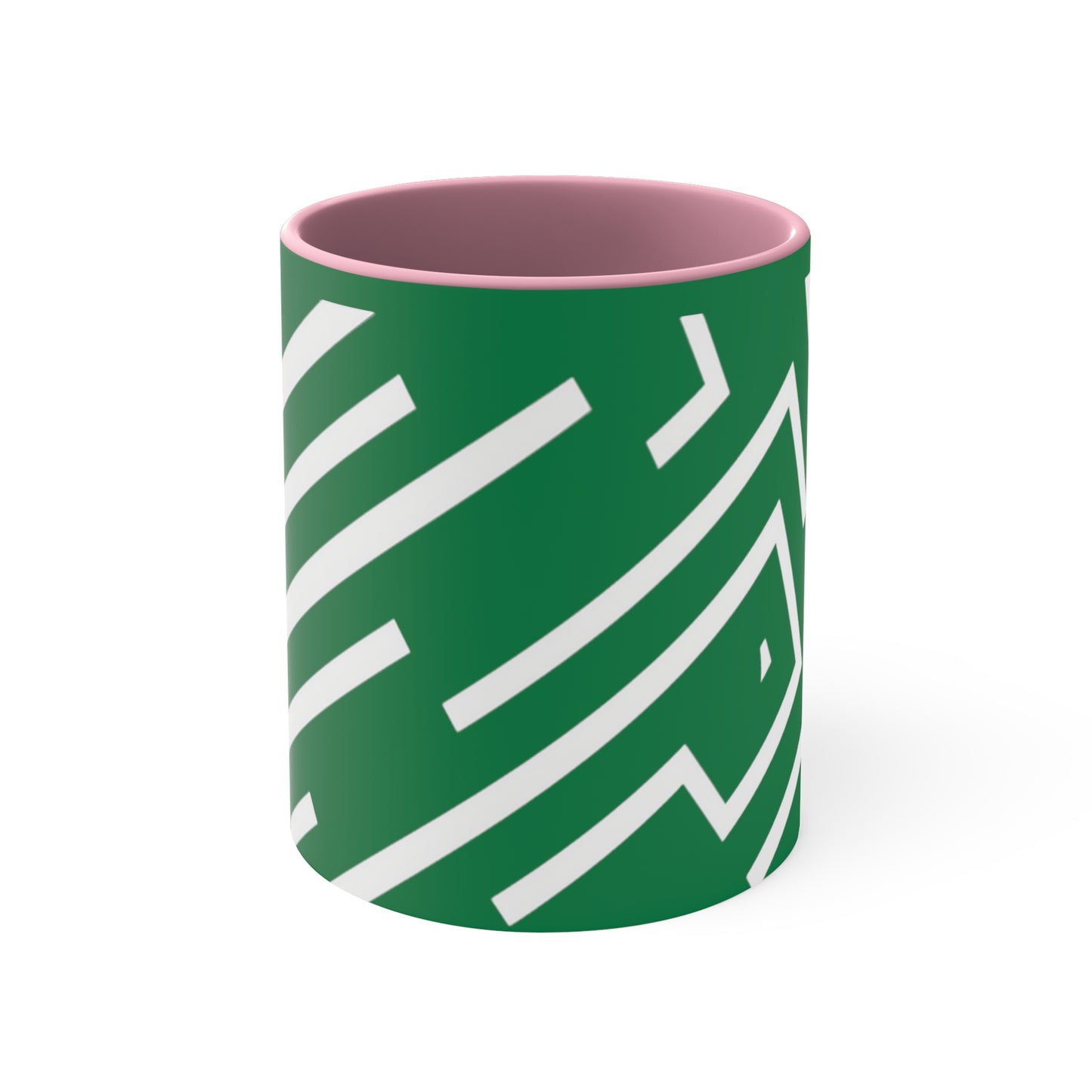Simple Geo Stripe on Green