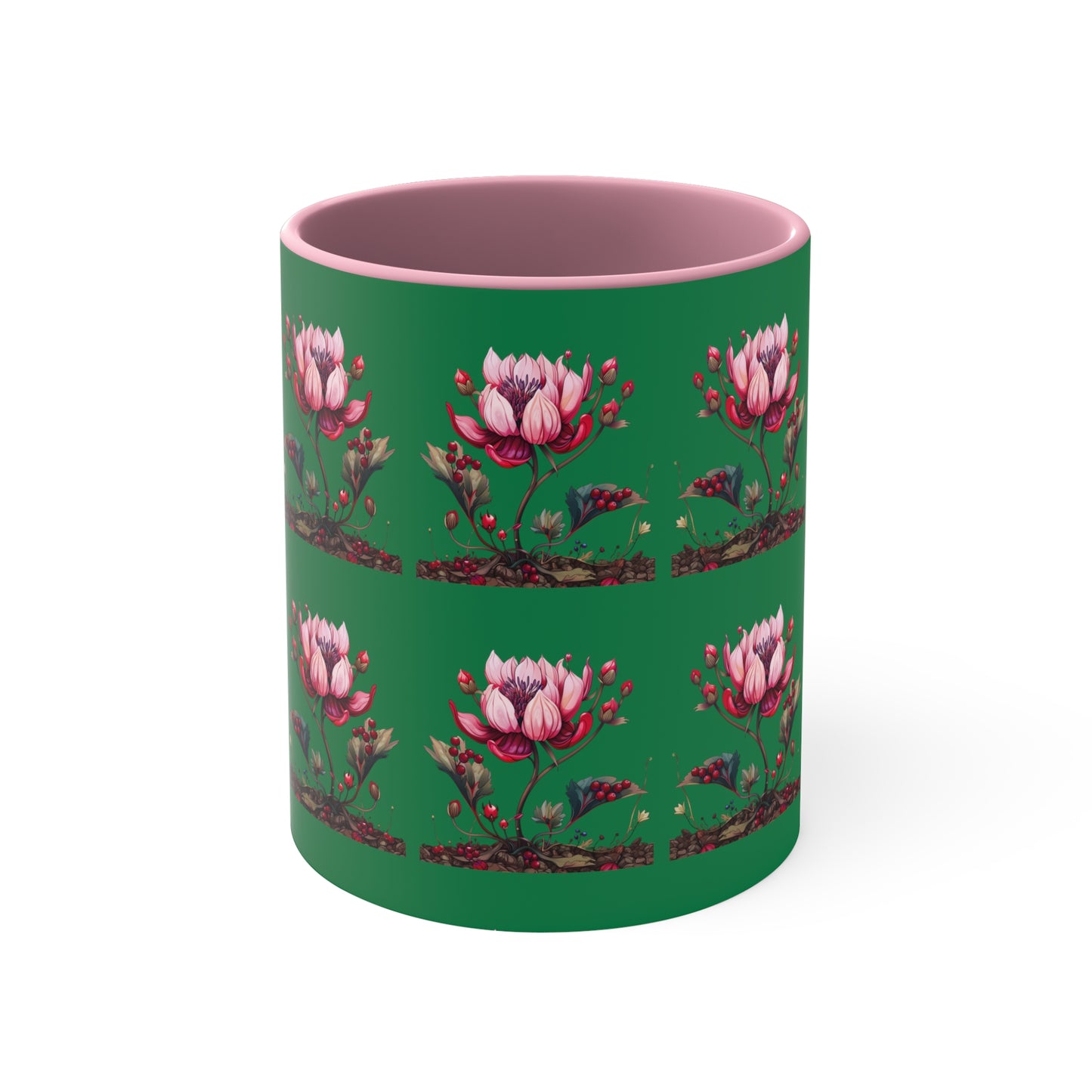 Pink Magnolia on Green