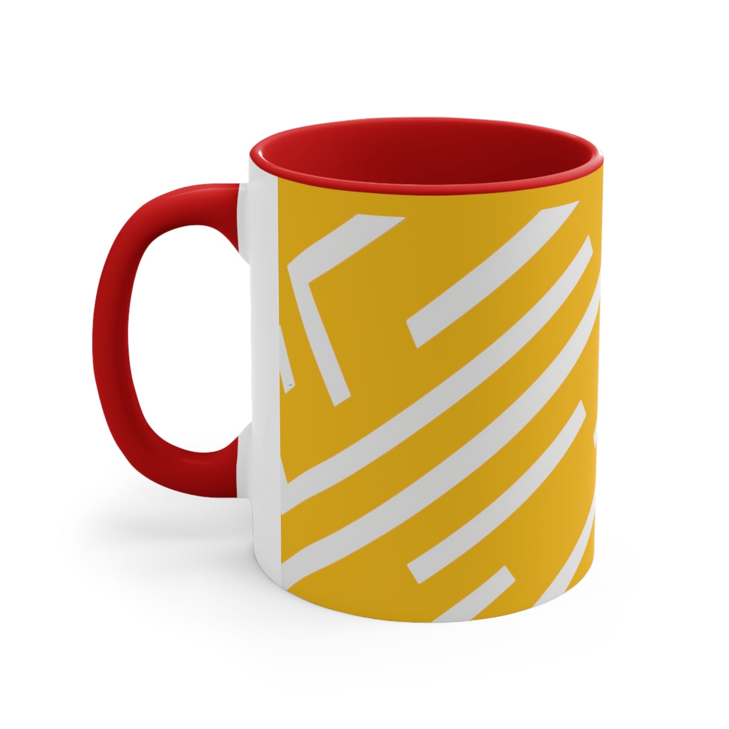 Simple Geo Stripe on Yellow