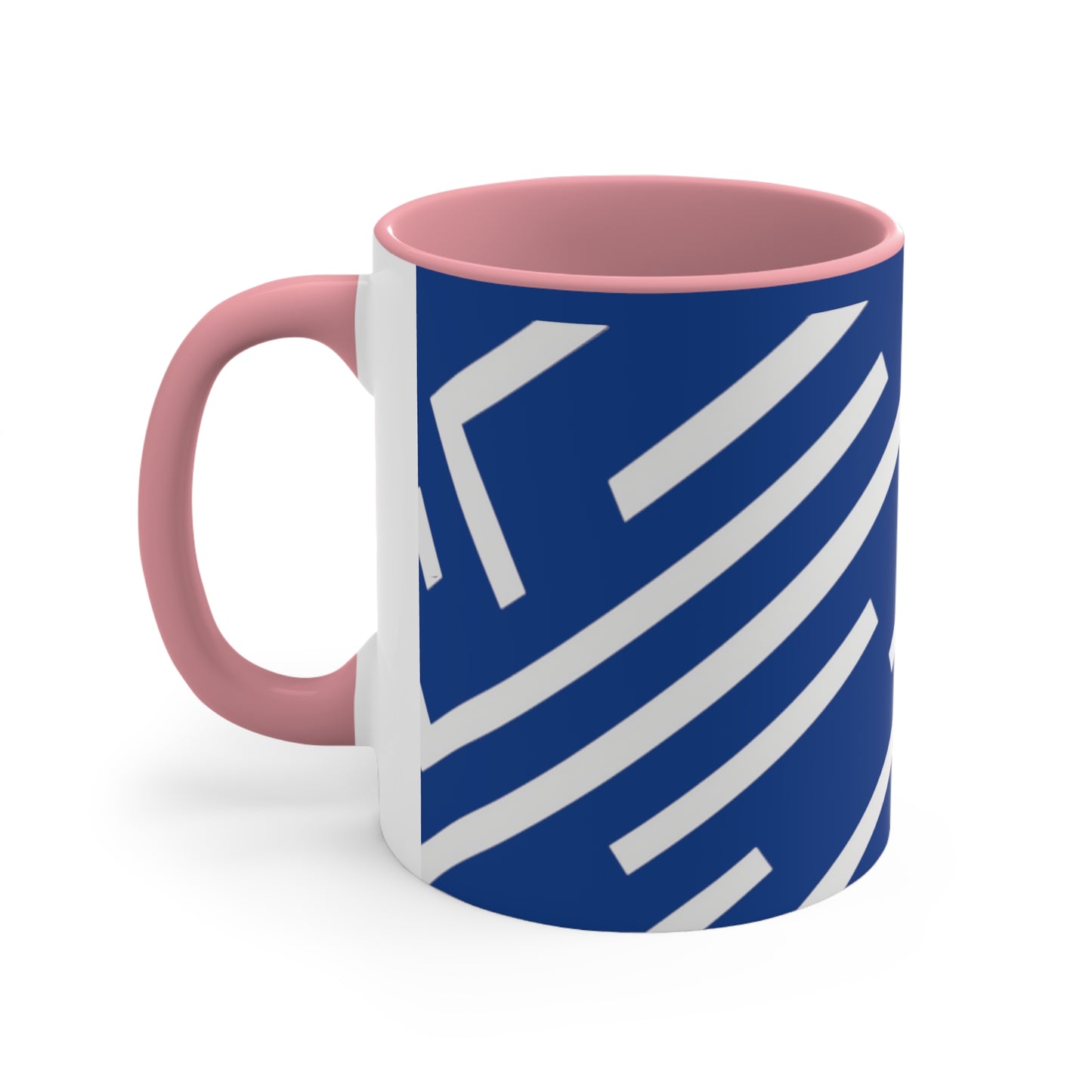 Simple Geo Stripe on Blue