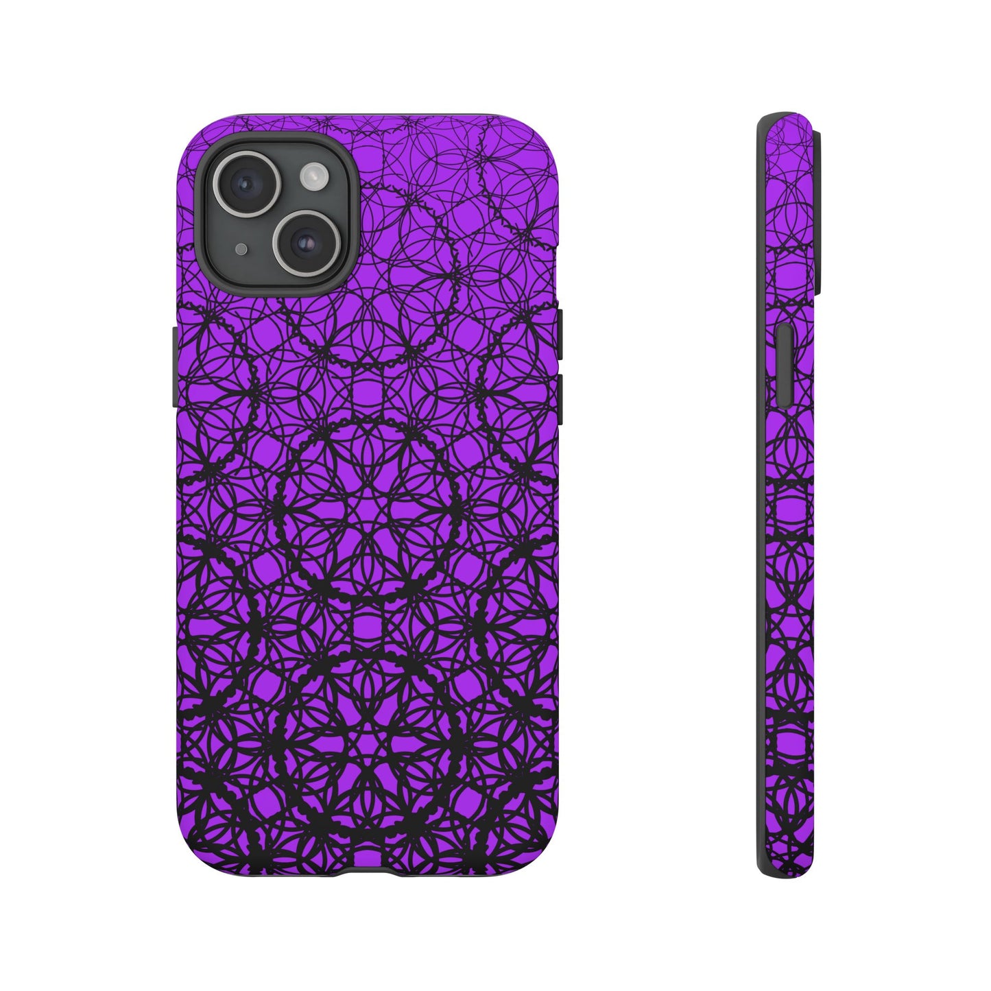 Vibrant and Bold Purple Fade Pattern