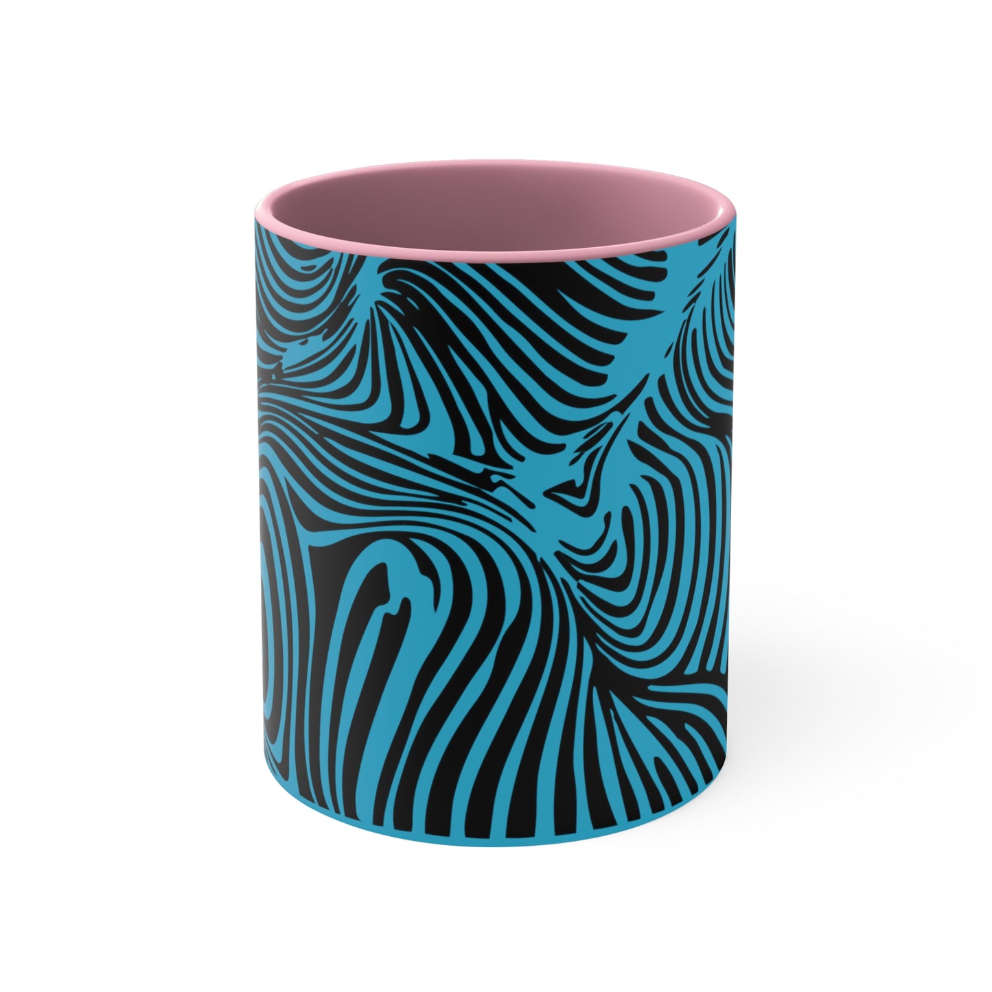 Zebra Swirl on Turquoise