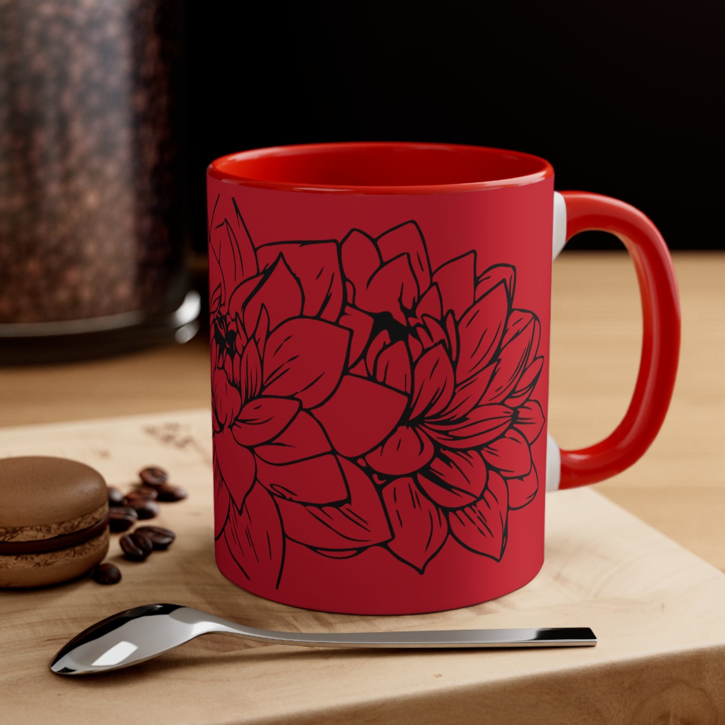 Gardenias on Red