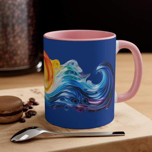 Riptide Quilling on Dark Blue