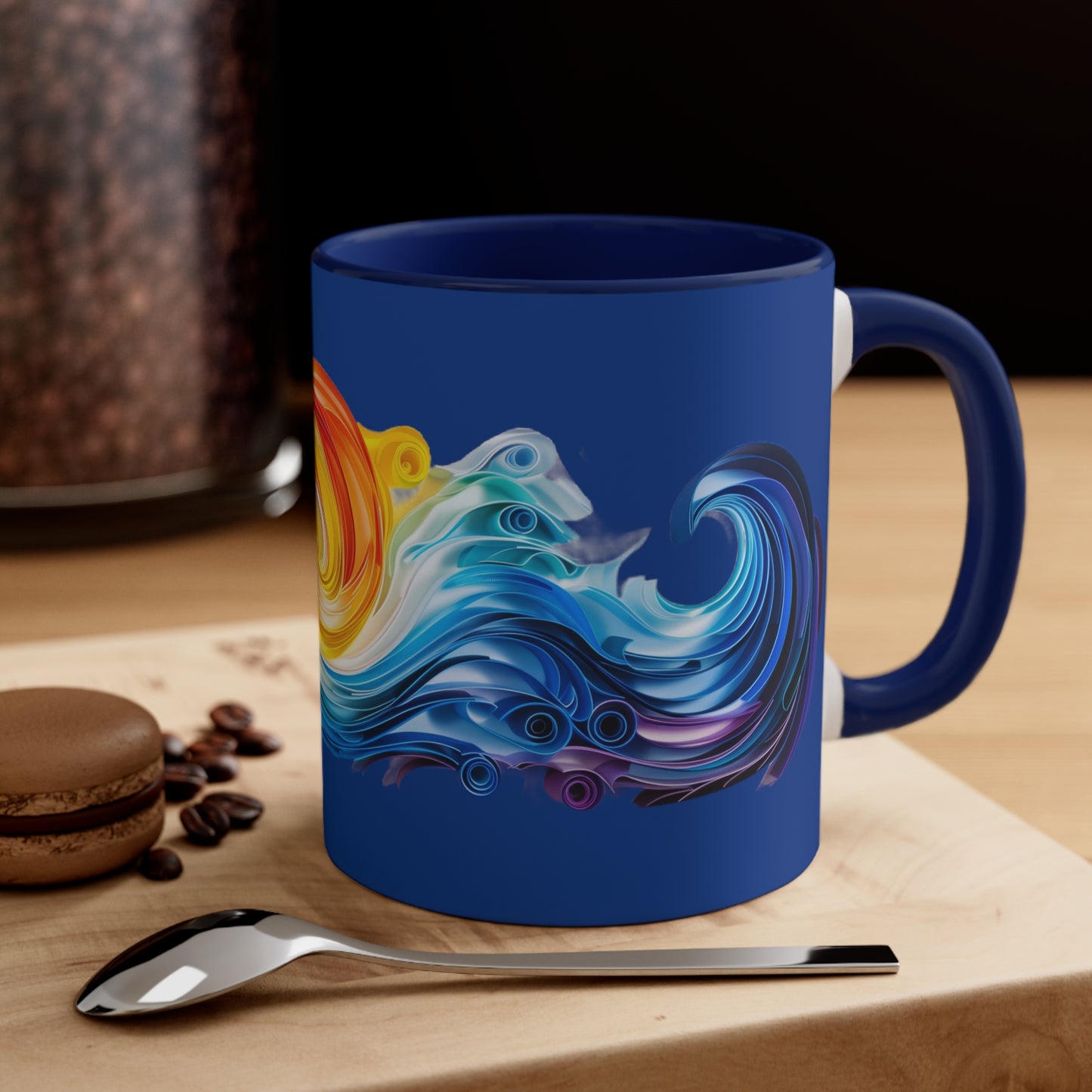 Riptide Quilling on Dark Blue