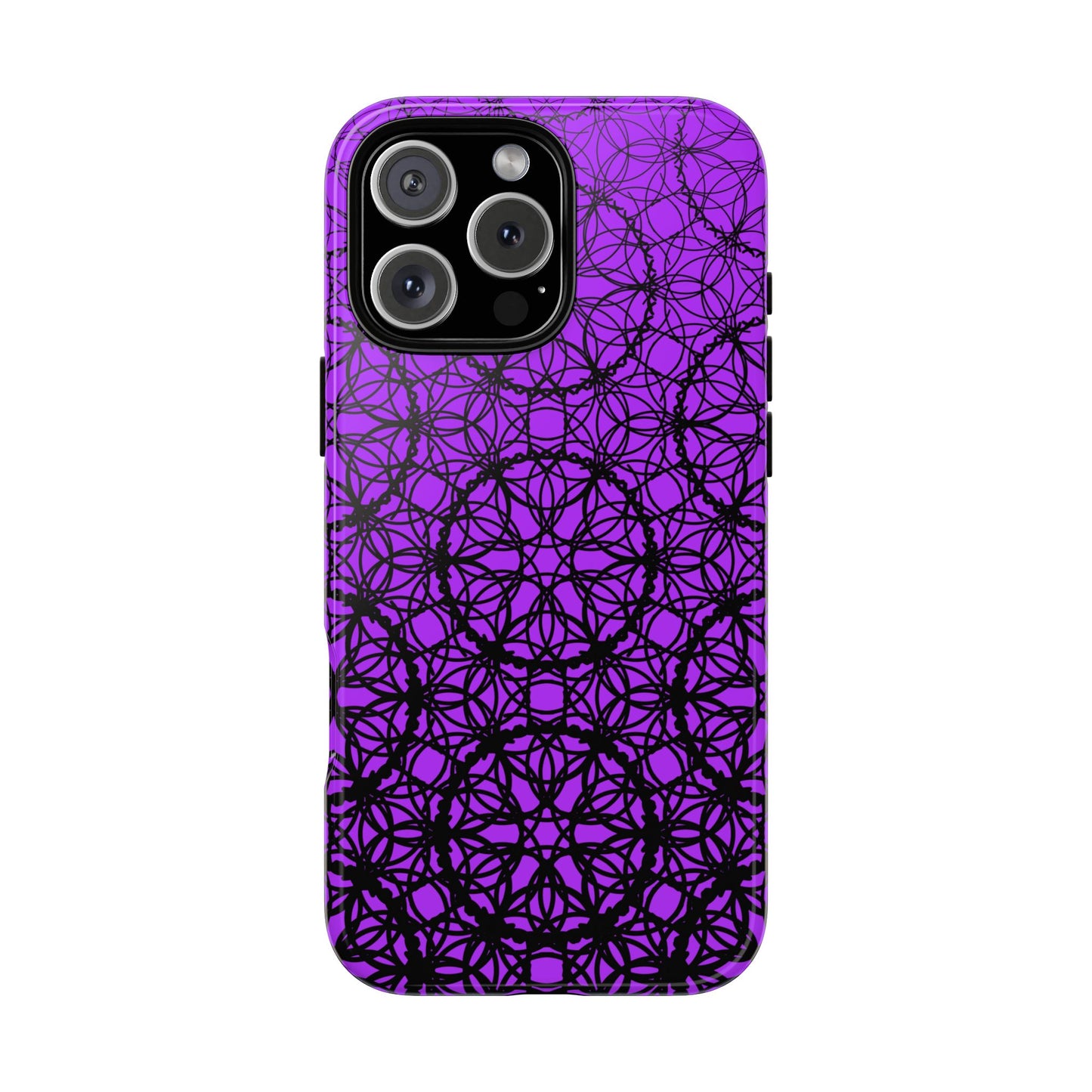 Vibrant and Bold Purple Fade Pattern