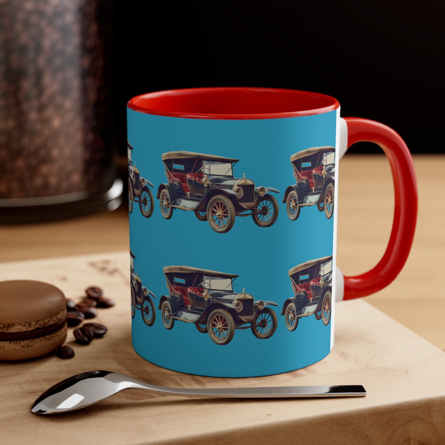 Classic Car on Turquoise