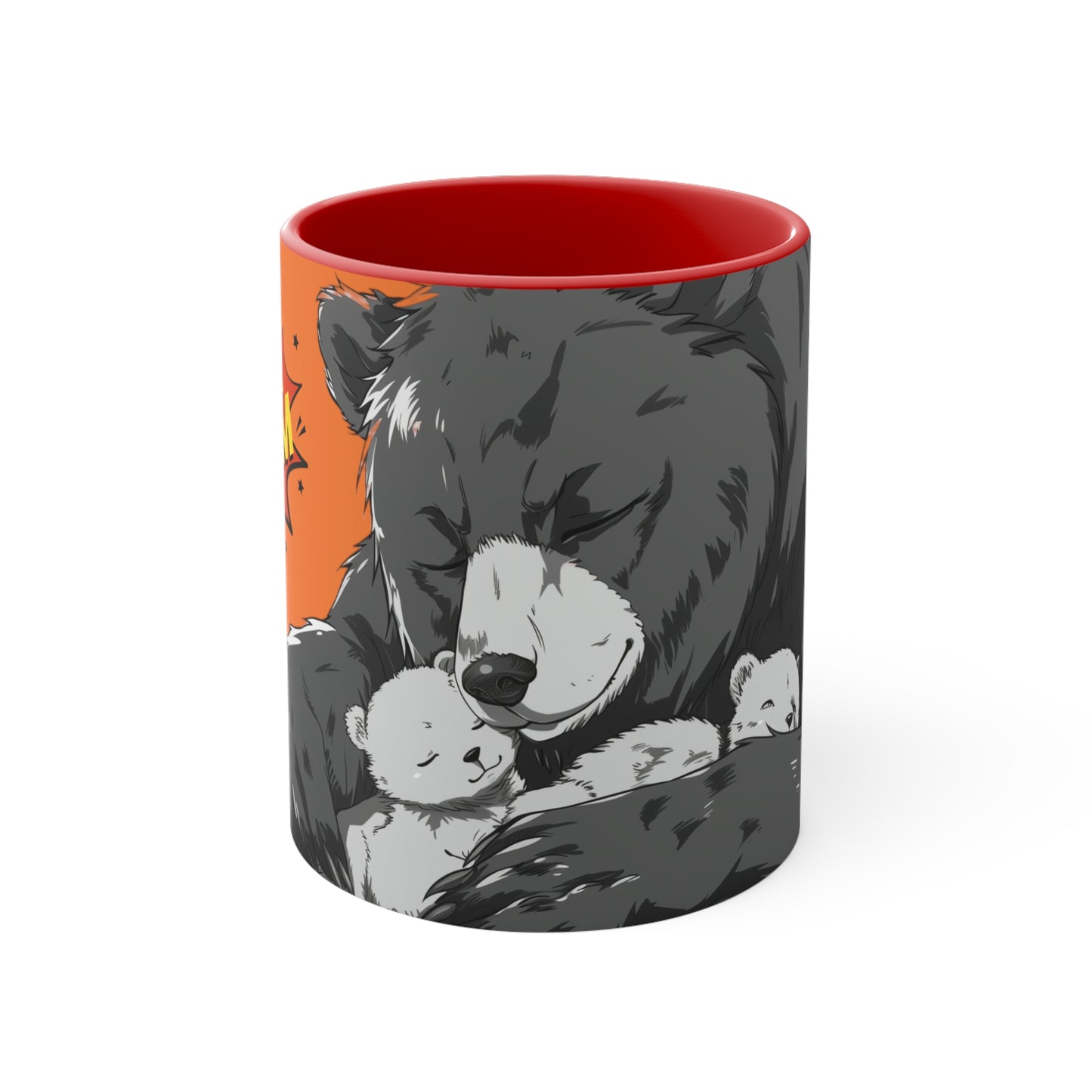 Super Momma Bear on Orange